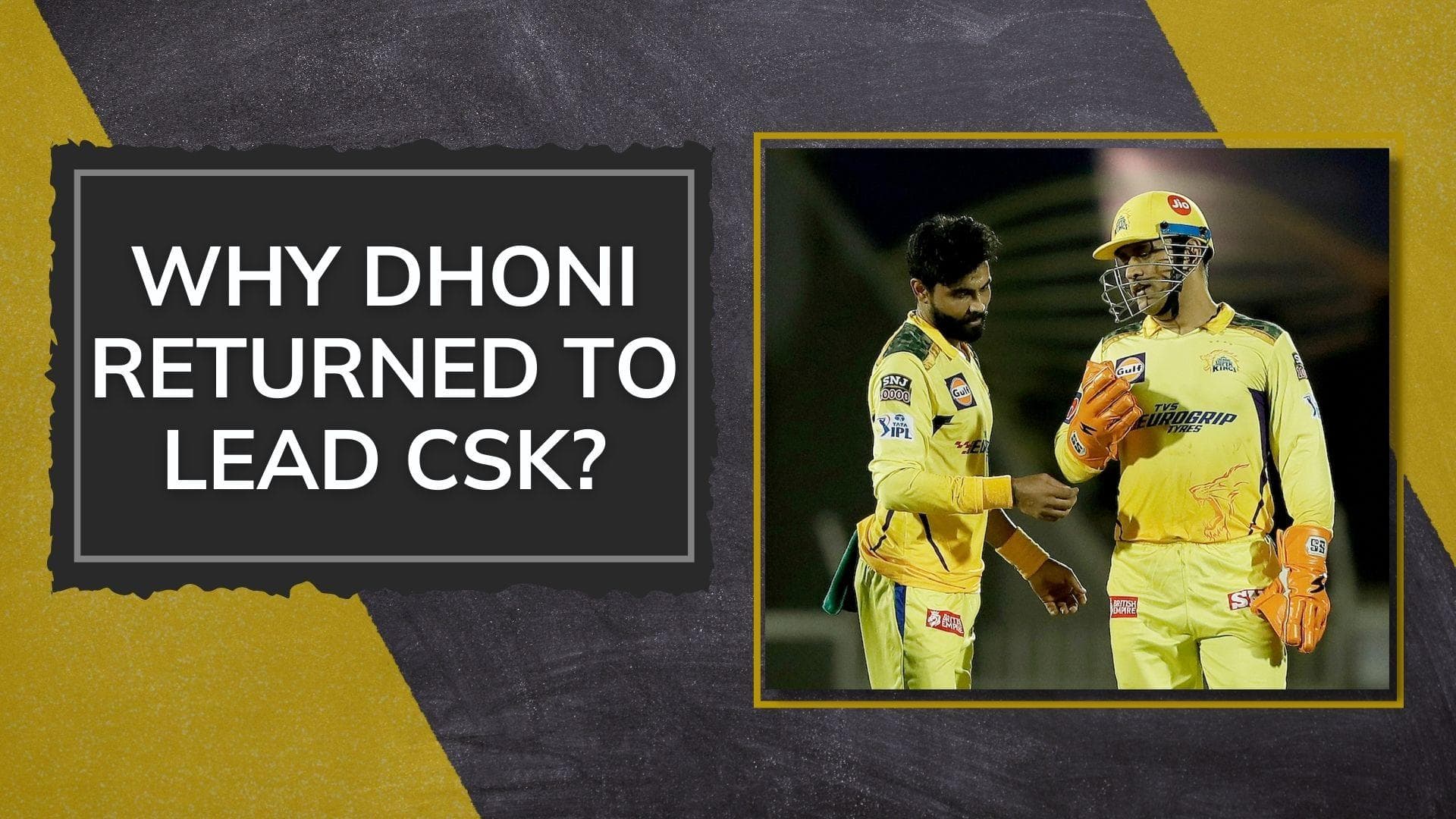 IPL 2022: Jadeja was feeling the captaincy pressure according to MS Dhoni 