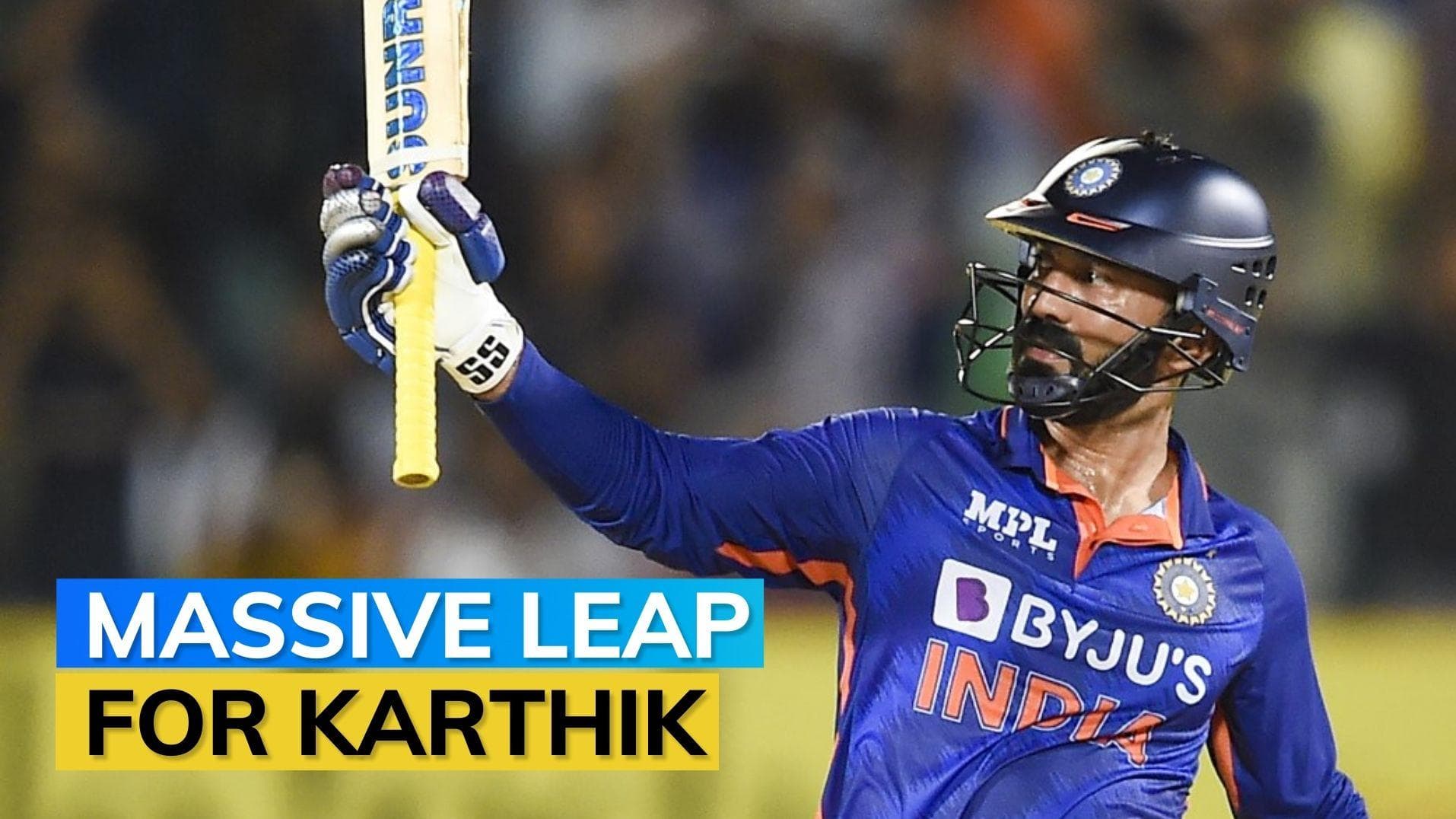 Dinesh Karthik jumps 108 spots in latest ICC T20I rankings