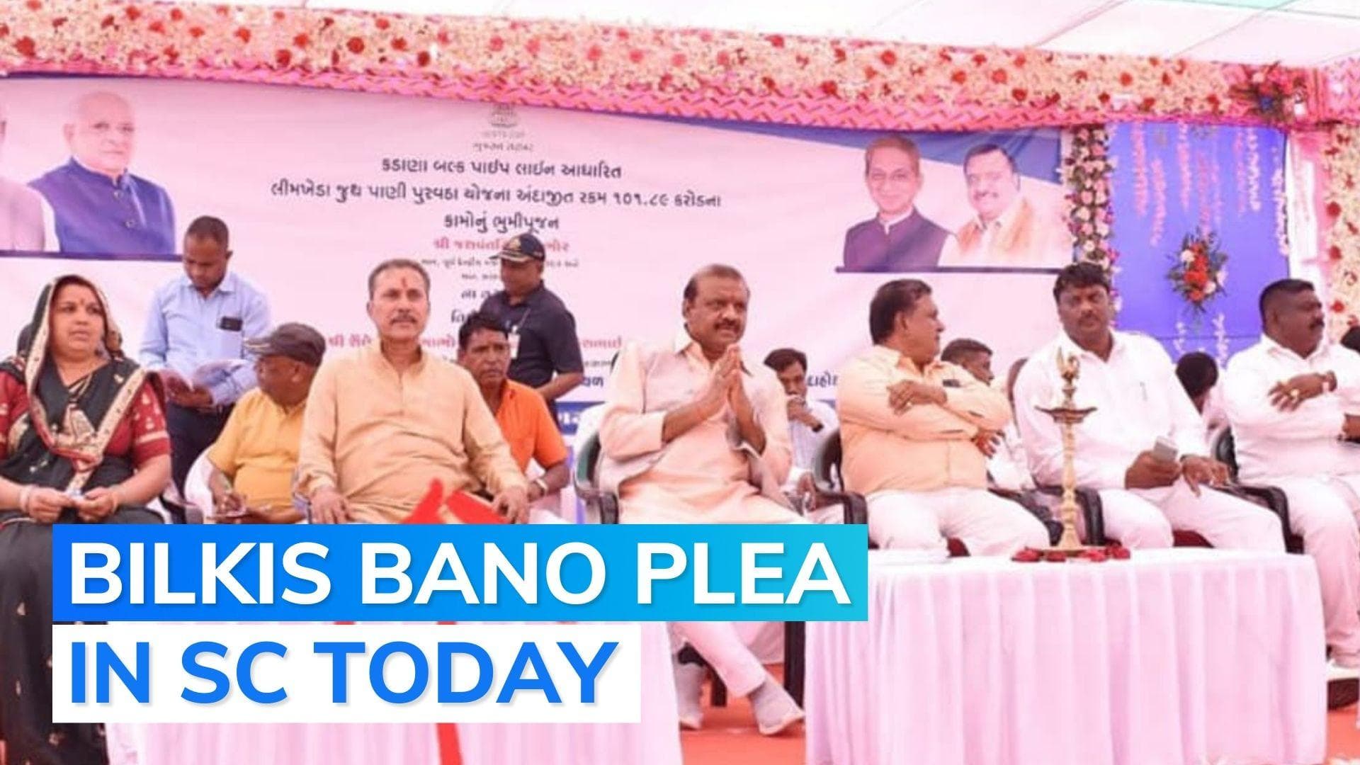 In pics: a day before court hearing, convict in Bilkis Bano rape case seen sharing stage with BJP leaders