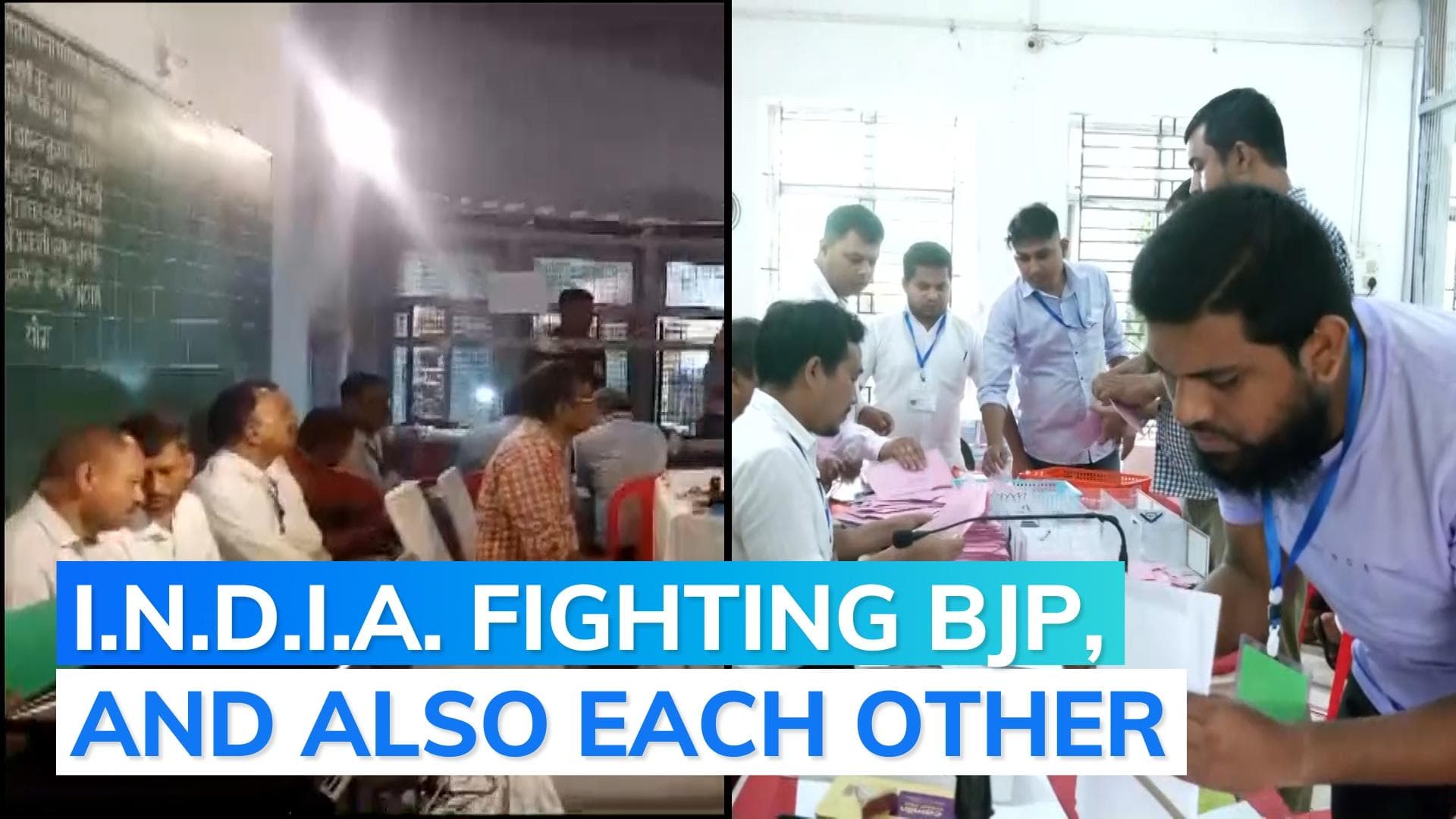 Vote counting underway for bypolls in 6 states - the first elections since Opposition formed INDIA