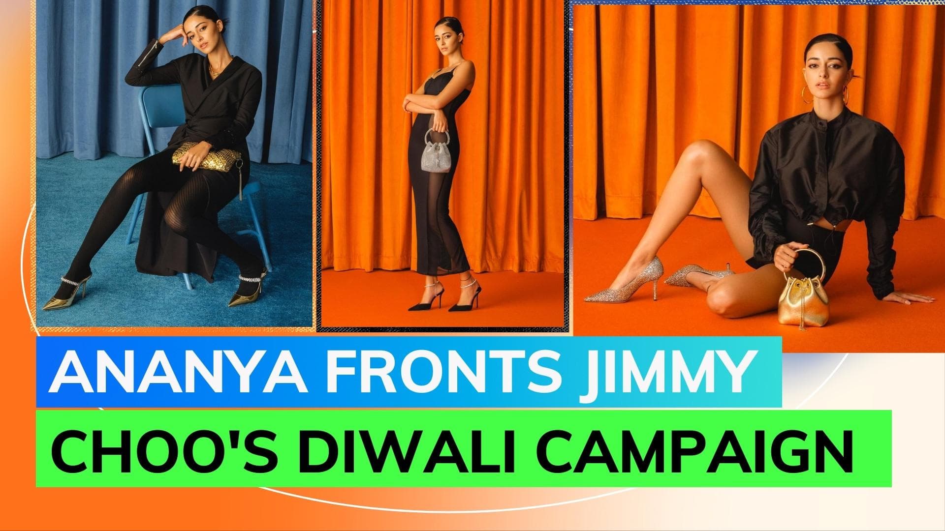 Ananya Panday dazzles in Jimmy Choo's latest festive Diwali collection