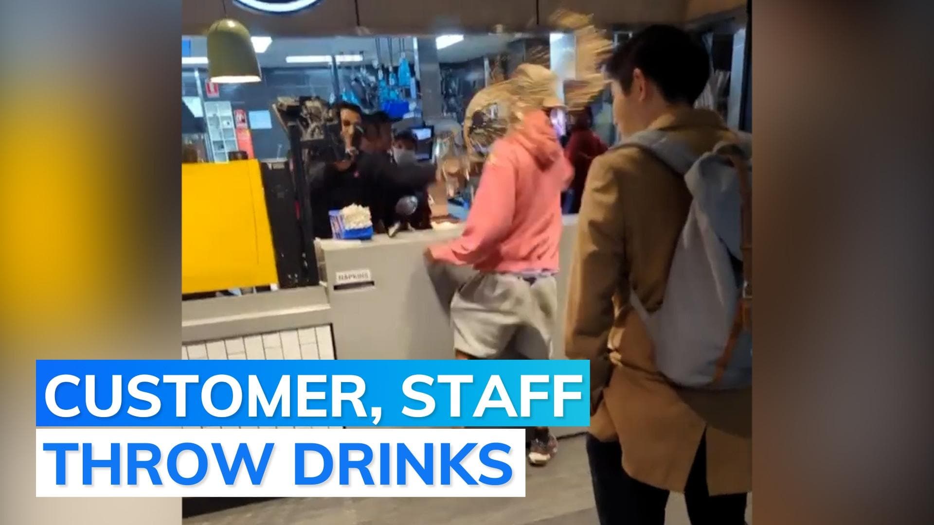 On cam: Fight at McDonald's Australia outlet. Here's what happened