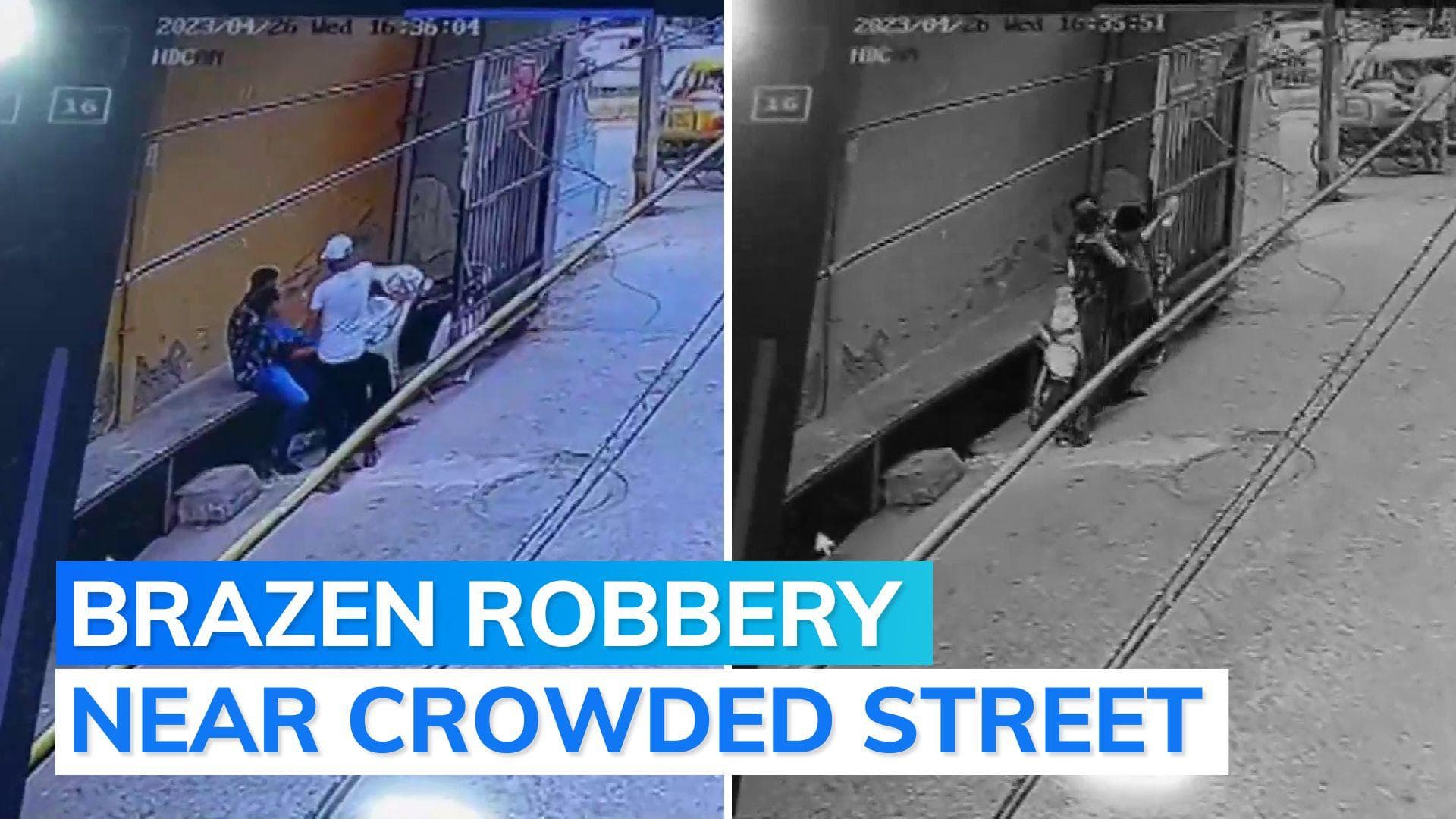 On cam: Delhi man choked from behind, robbed in broad daylight