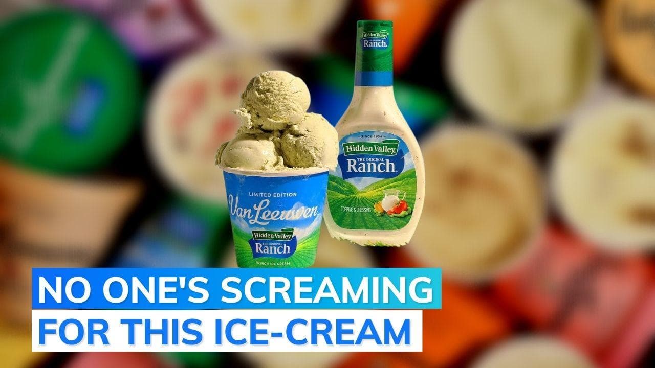 This ice-cream flavour is made of salad dressing. Netizens are baffled