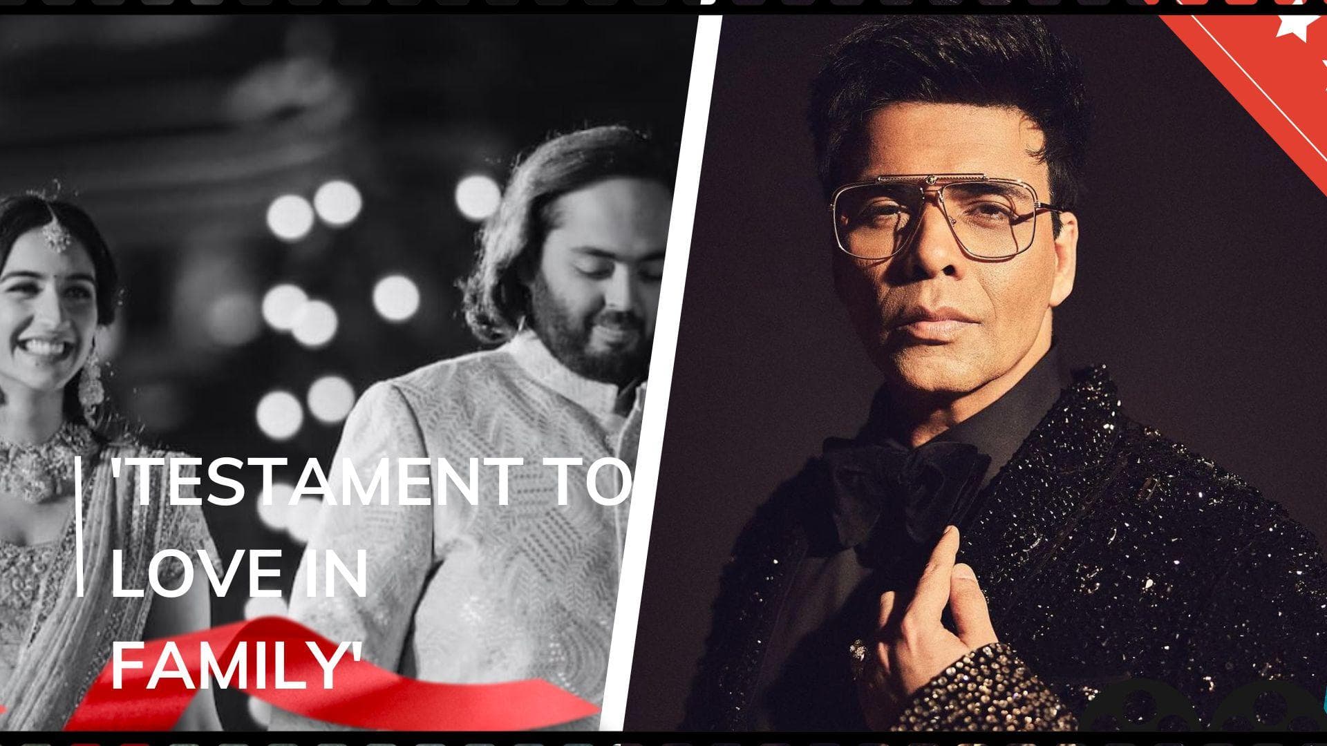 Karan Johar shares heartfelt wishes for Anant Ambani and Radhika Merchant