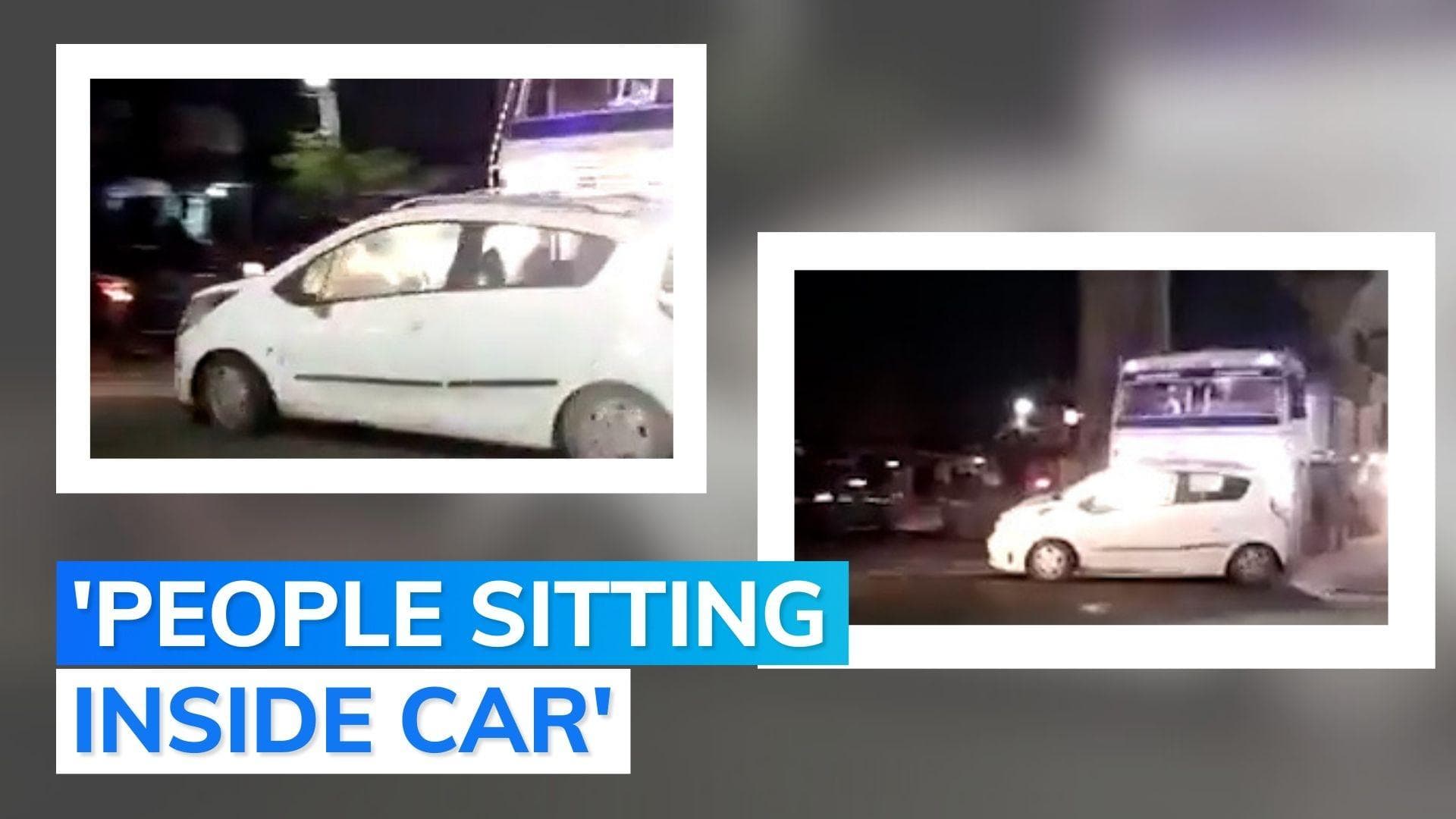 Viral video: truck drags car in front of it in UP's Meerut; driver allegedly drunk