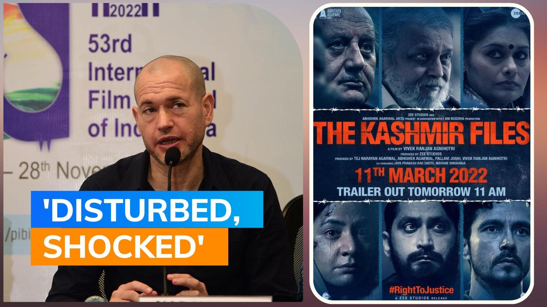 IFFI jury head calls 'The Kashmir Files'  'vulgar and propaganda' movie on stage. Watch