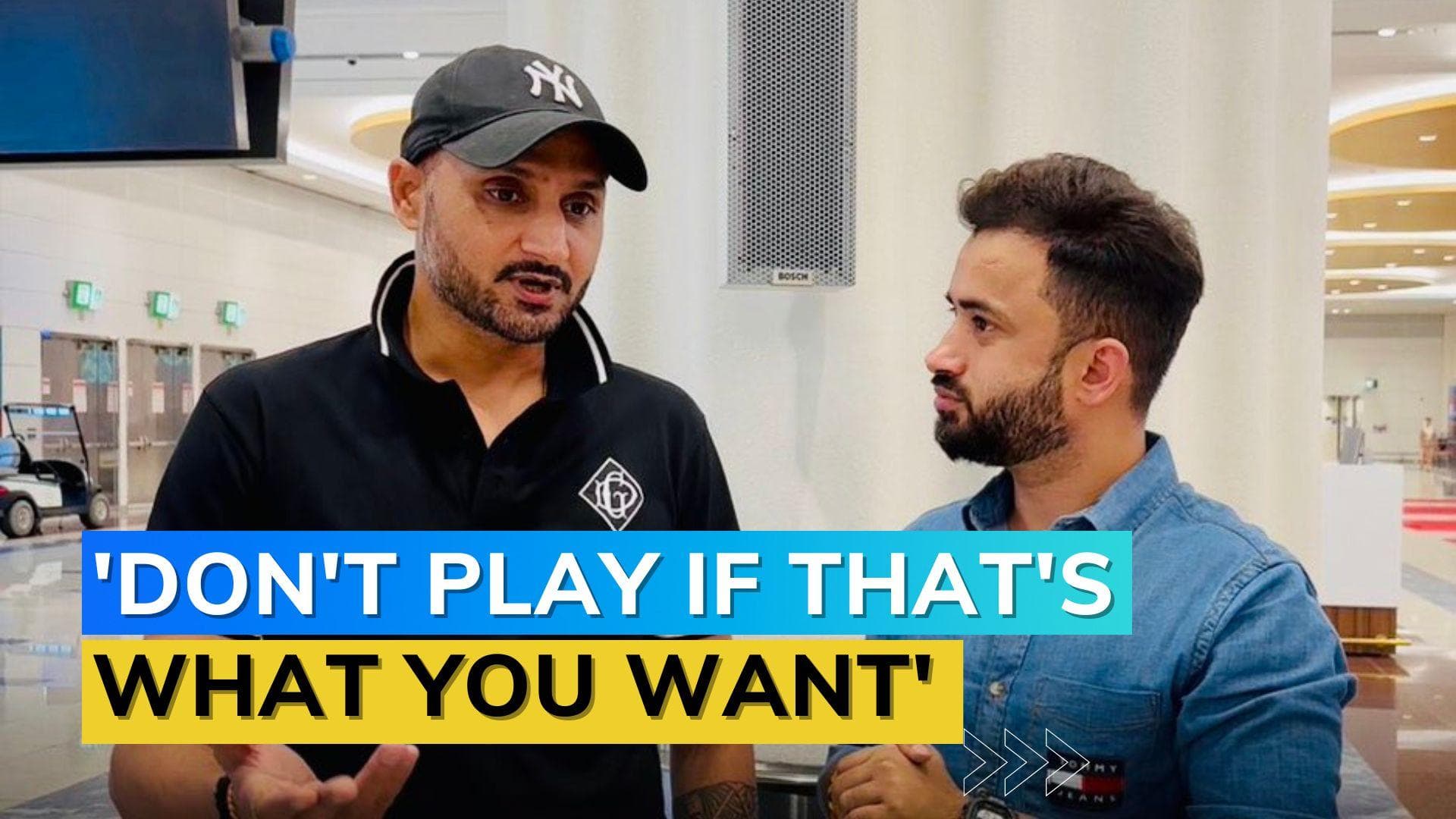 'If you feel, you don’t want to come to India, please don’t.' Harbhajan Singh replies to Pakistan anchor