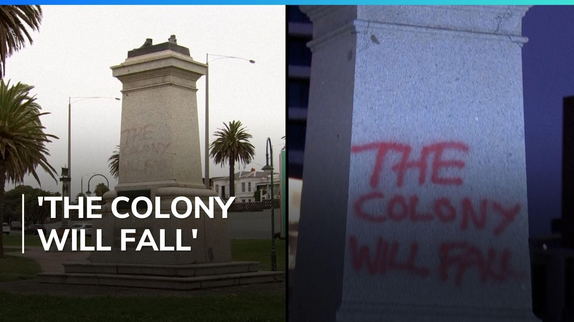 Captain Cook and Queen Victoria statues vandalised in Melbourne