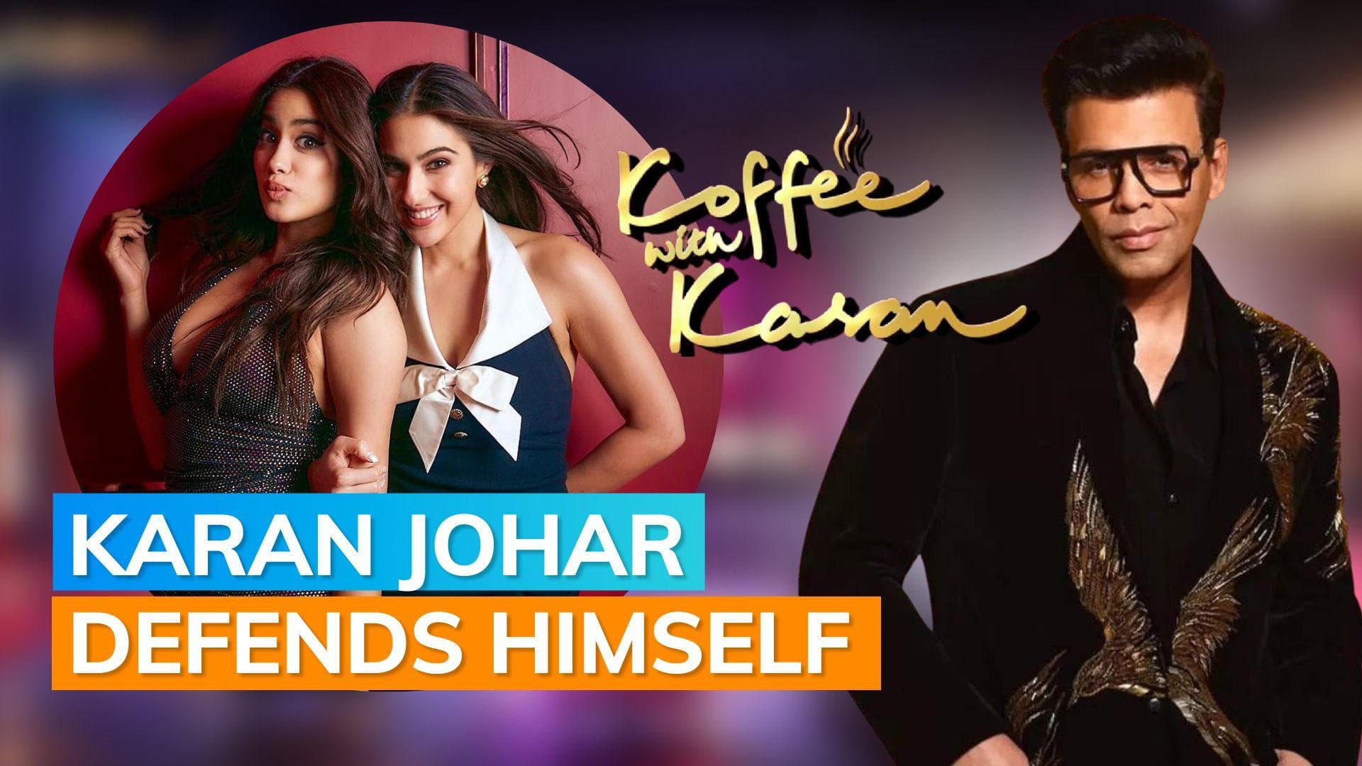 'Koffee With Karan 7': Karan Johar denies favouring Janhvi Kapoor over Sara Ali Khan
