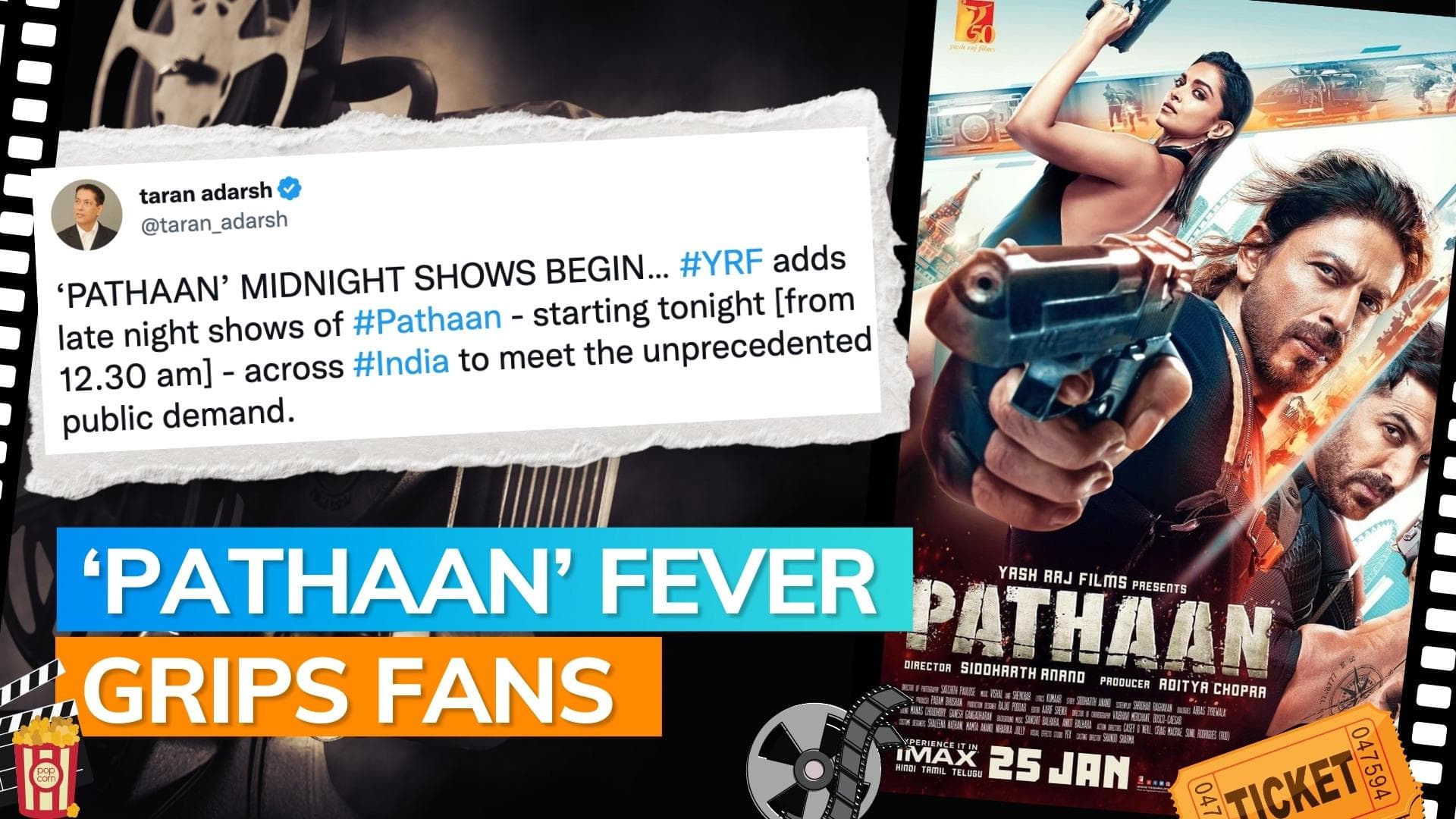 'Pathaan' fever: midnight shows added to meet the 'unprecendented: demand, says trade analyst