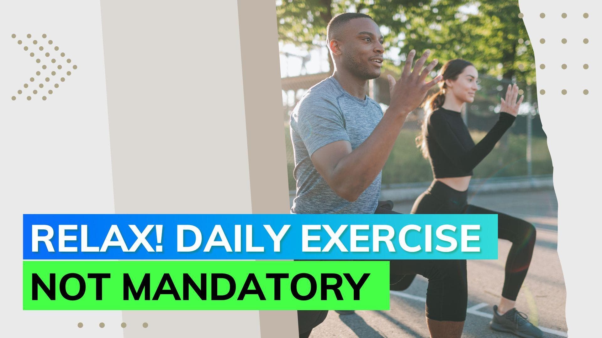 Struggling to workout daily? Here's some good news for you!