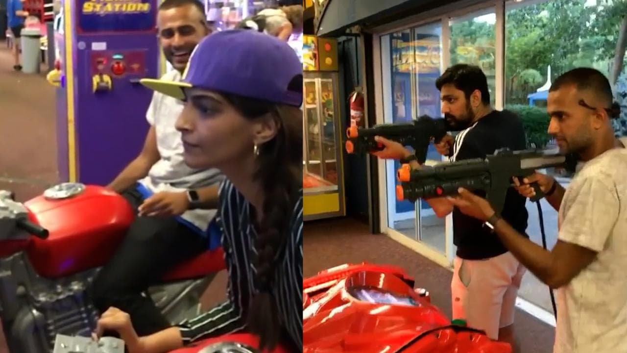 Sonam Kapoor enjoys slingshot ride with husband Anand Ahuja in throwback video