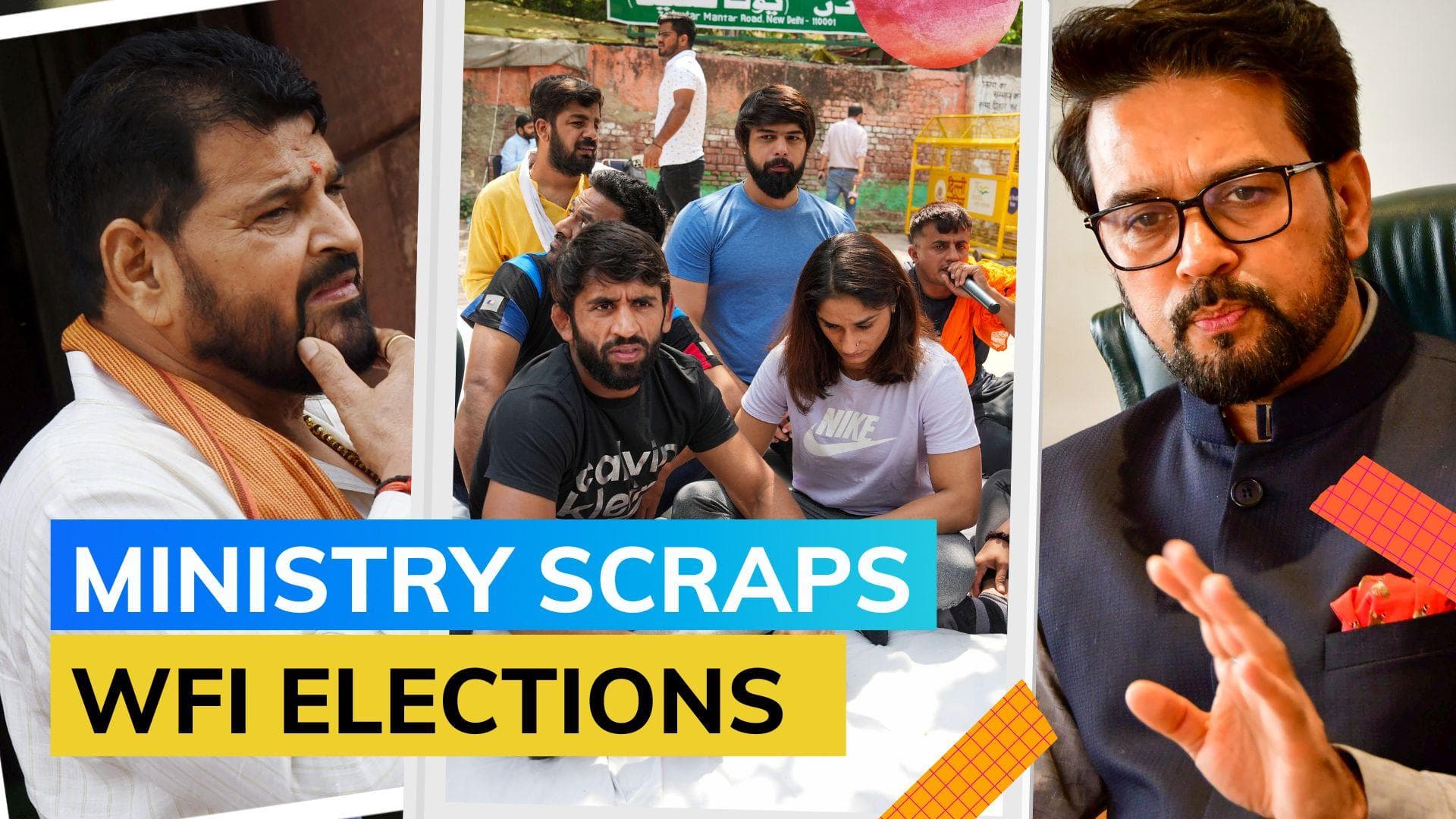 Wrestlers vs WFI: Sports Ministry dissolves Wrestling Federation, asks IOA to take over