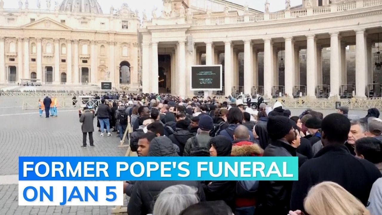 Thousands pay tribute to ex-pope Benedict at lying-in-state