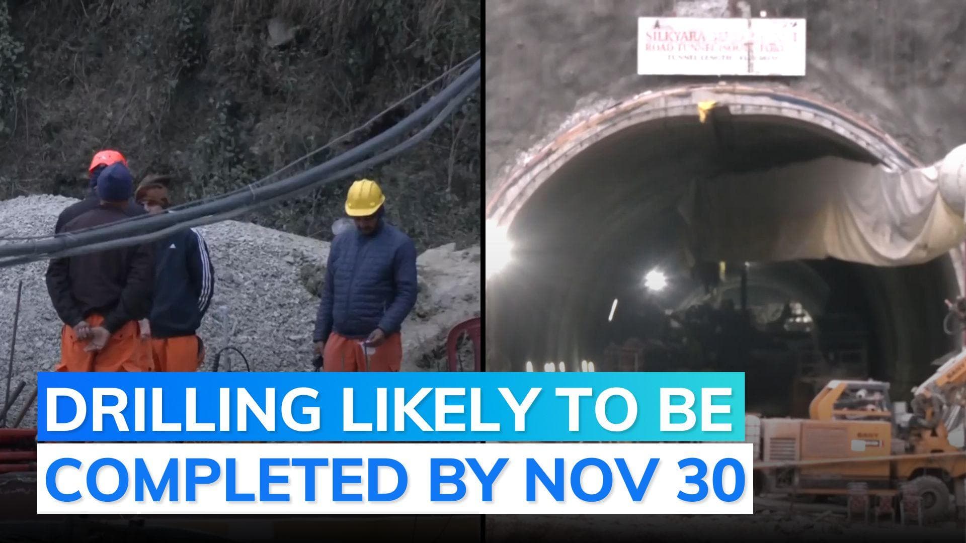 Uttarkashi tunnel rescue: vertical drilling up to 31 of 86 metres done