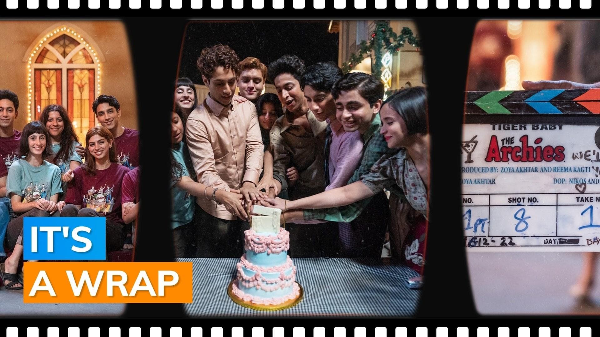 Suhana Khan, Agastya Nanda and Khushi Kapoor celebrate as they wrap up Zoya Akhtar’s ‘The Archies’