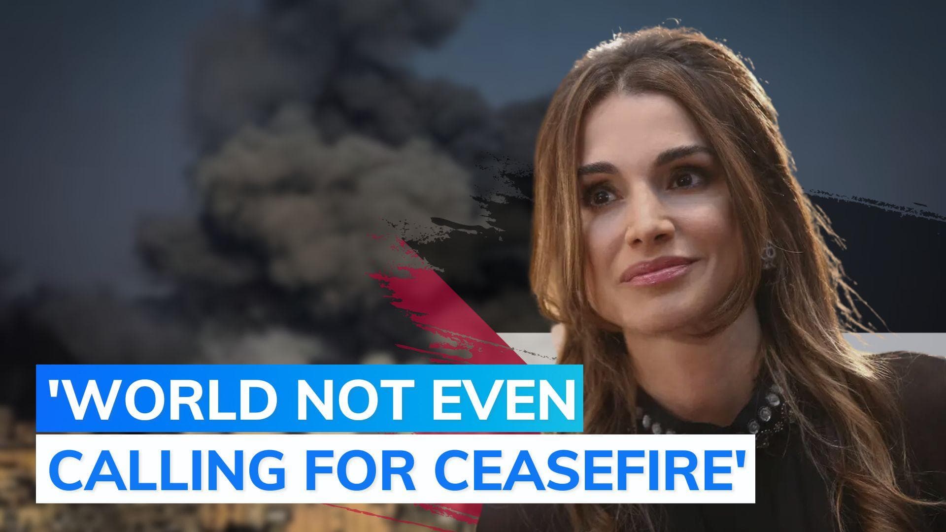Israel-Hamas war: Jordan Queen slams West's 'glaring double standard'