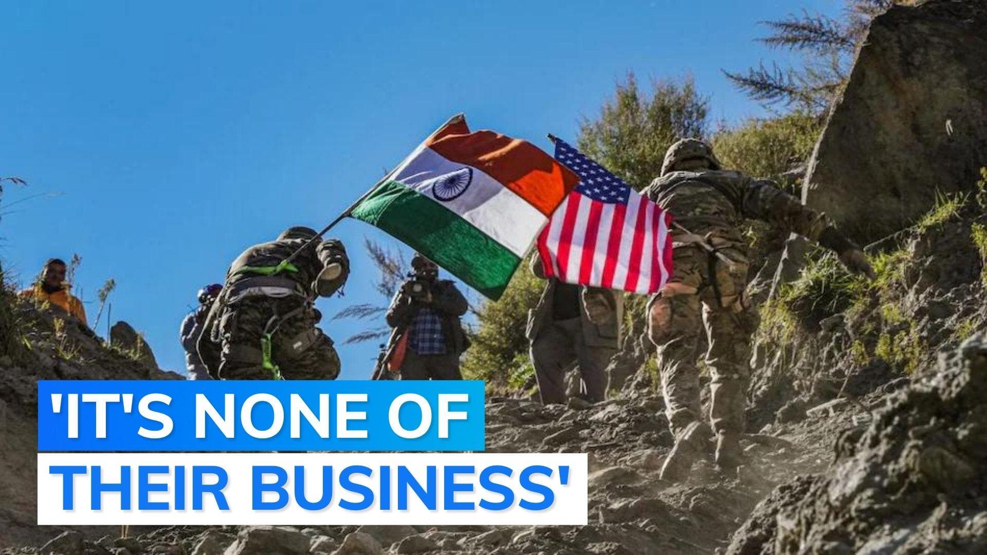 US responds to China’s objection to its joint military exercise with India