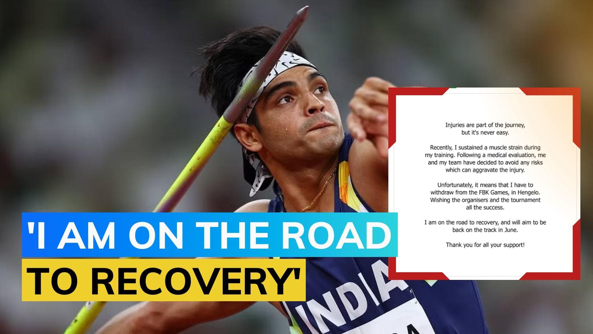 Neeraj Chopra injured! Olympic gold medallist to be out of action for a while