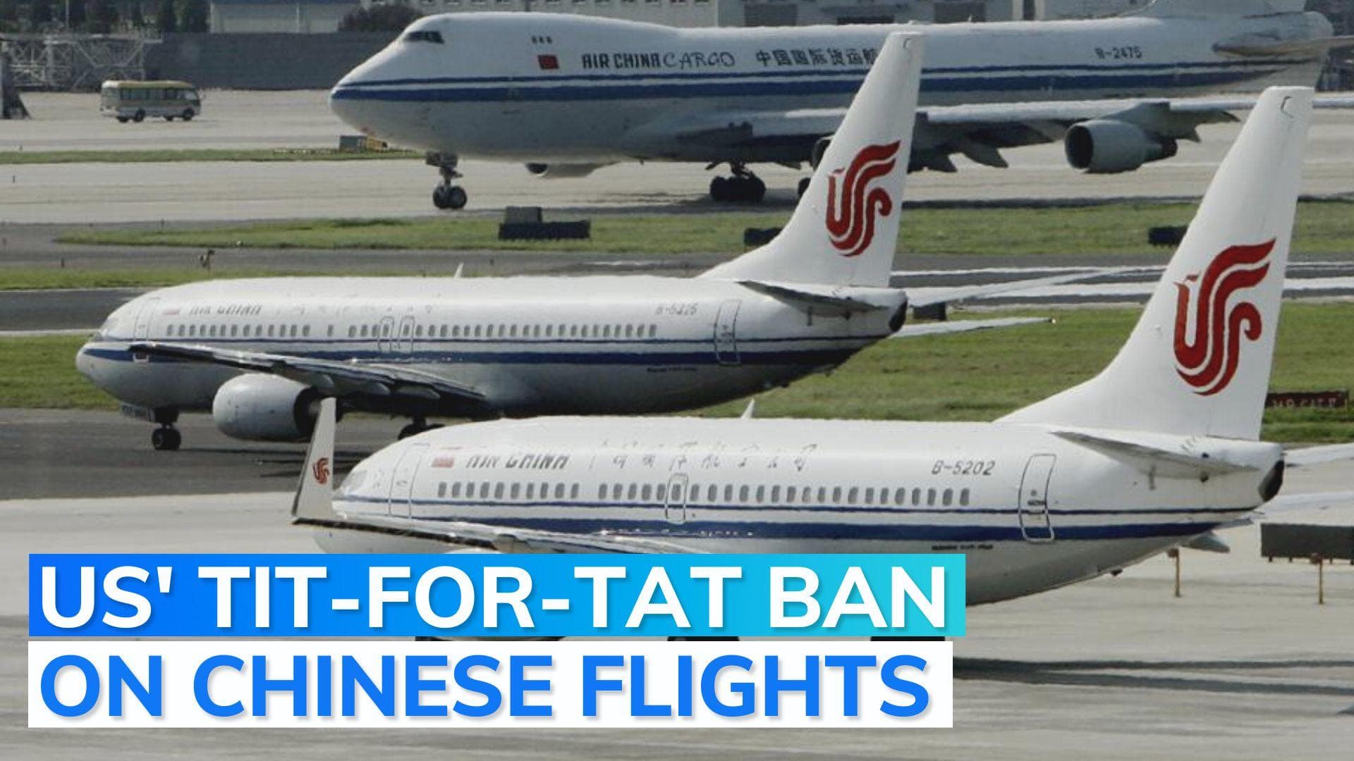 US suspends Chinese airline flights in Covid-19 restrictions dispute