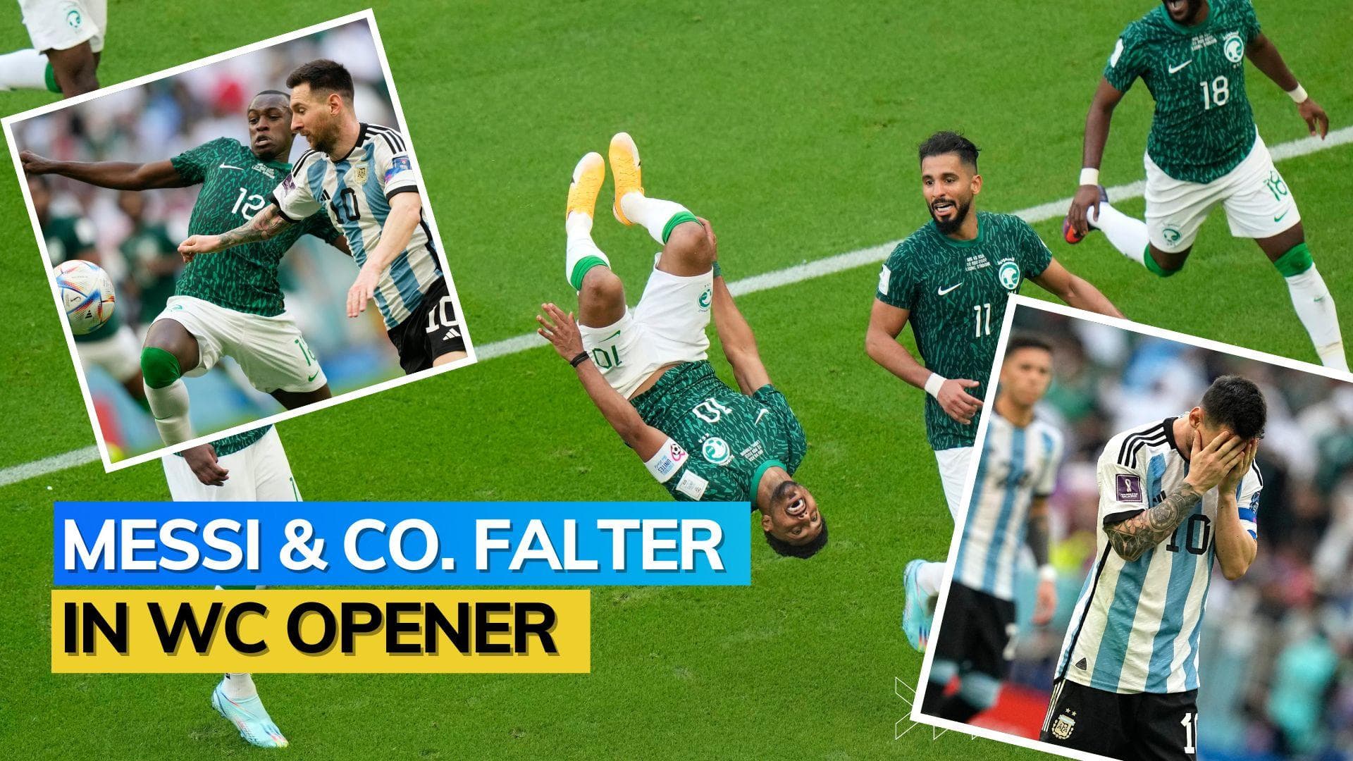 FIFA World Cup 2022 ARG vs KSA: Lionel Messi's goal goes in vain as Saudi Arabia shock Argentina 2-1