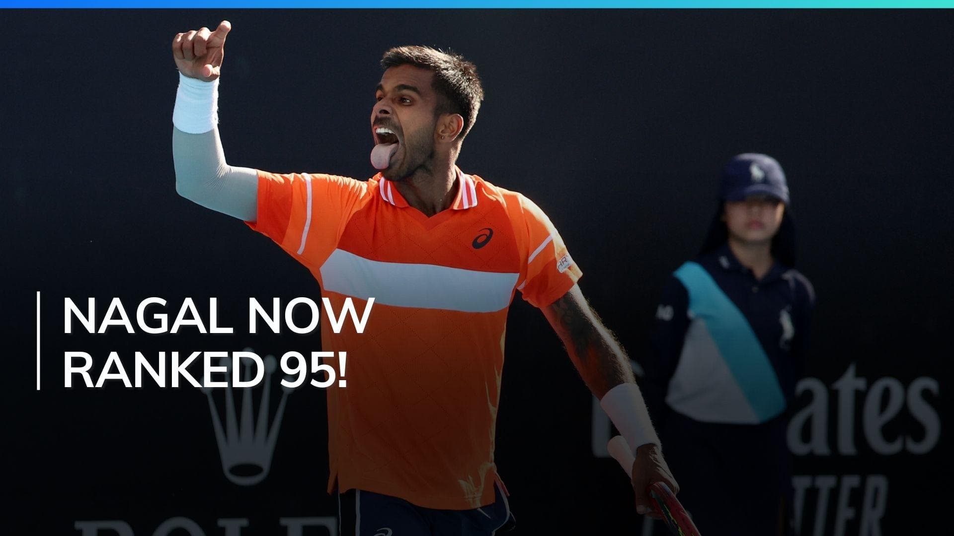 Indian tennis ace Sumit Nagal climbs to career-high ATP ranking