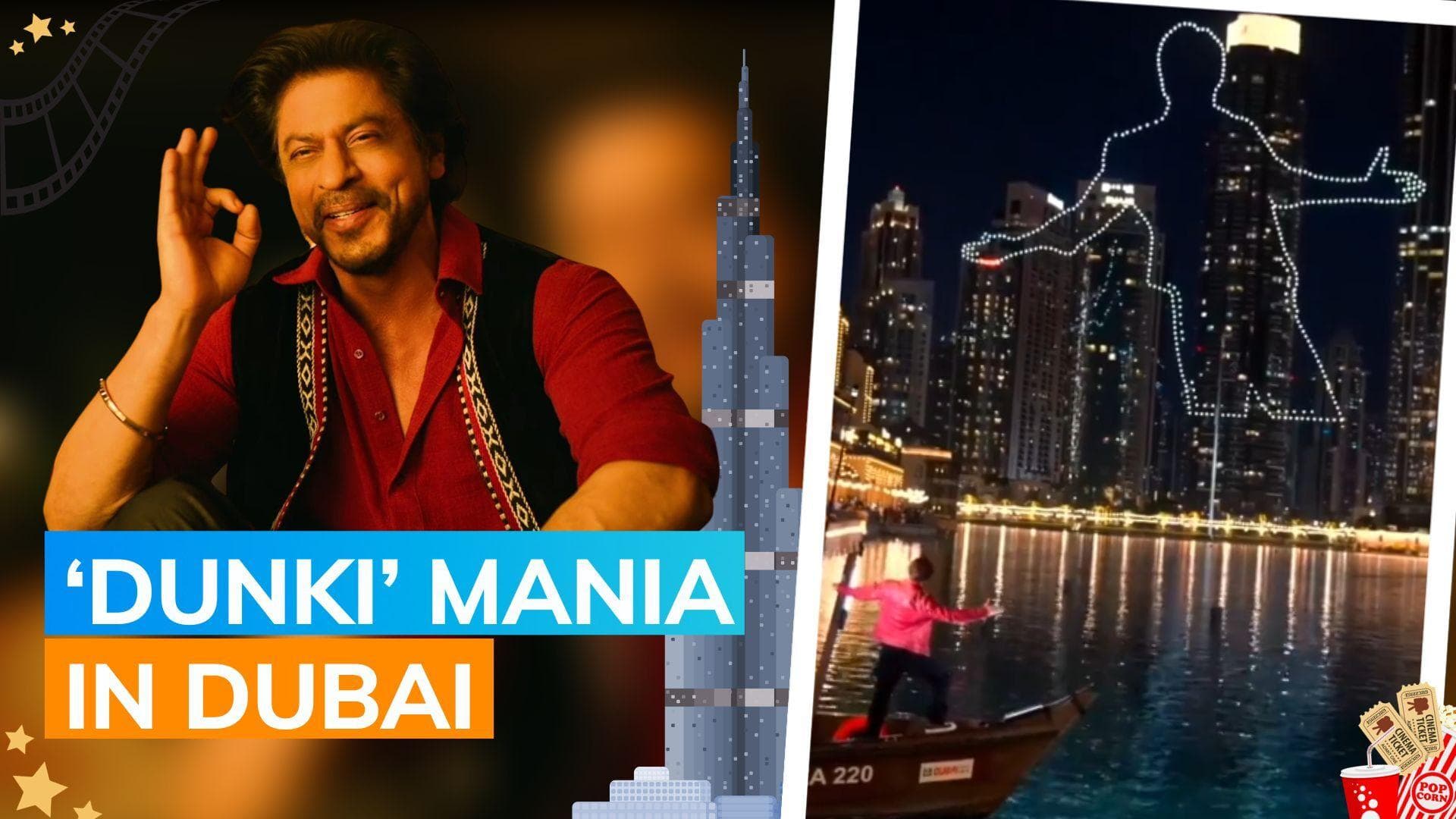 A spectacular drone show illuminates Dubai with Shah Rukh Khan's iconic pose
