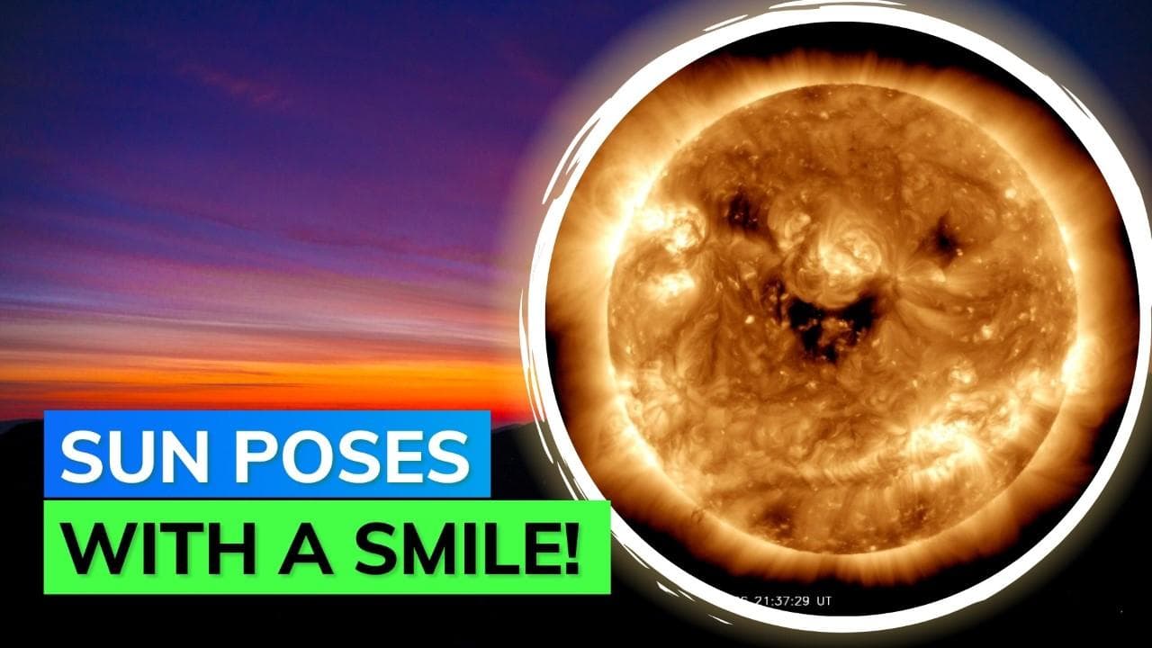 Even the Sun is saying that you should smile more often; this image is a proof