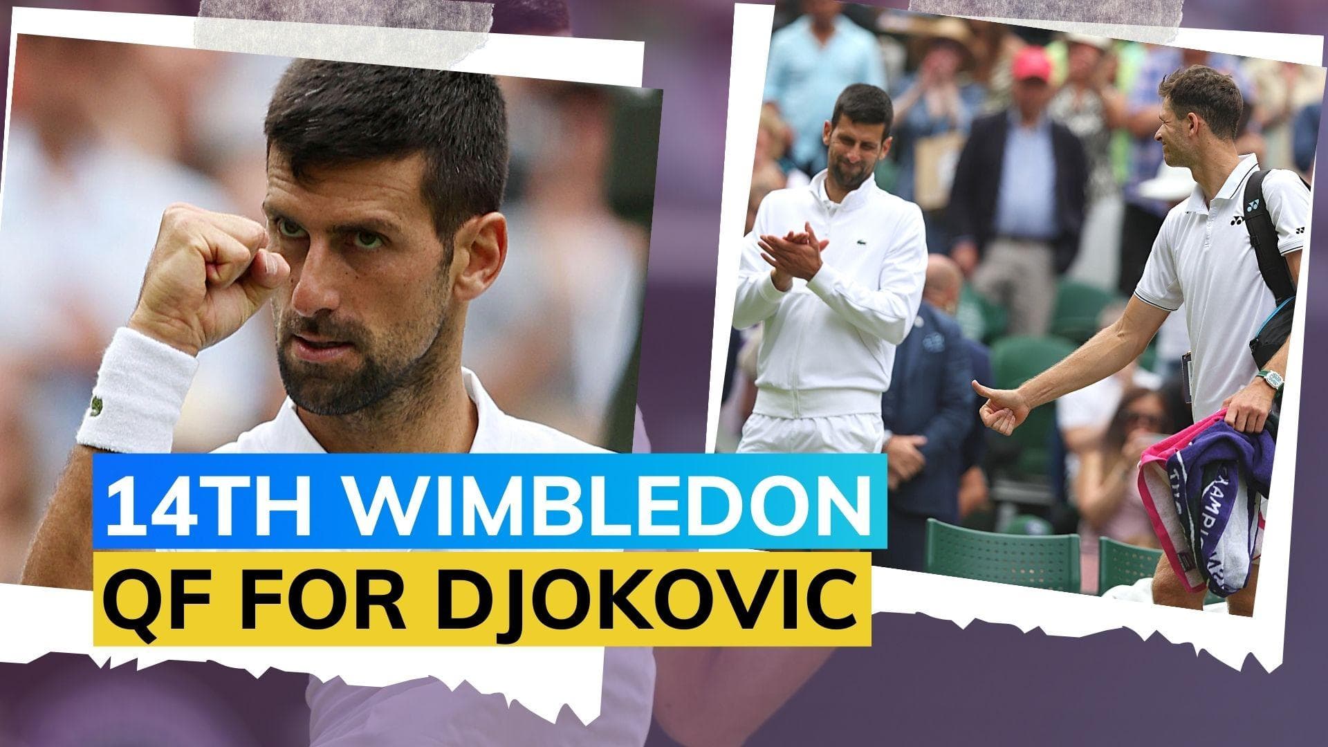 Wimbledon 2023: Novak Djokovic through to quarterfinals after win over Hubert Hurkacz