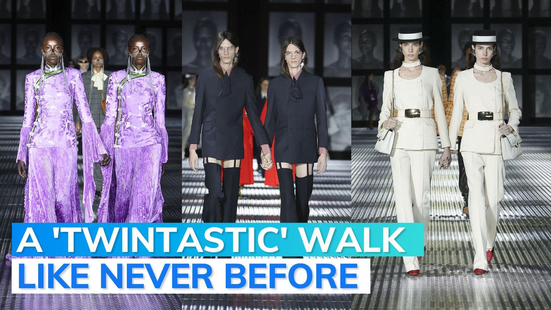 Milan Fashion Week: Gucci's 'twin twist' on the ramp