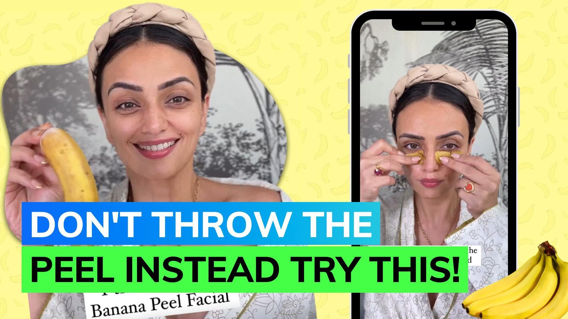 Roshni Chopra shares viral banana peel facial review; here's how to use it