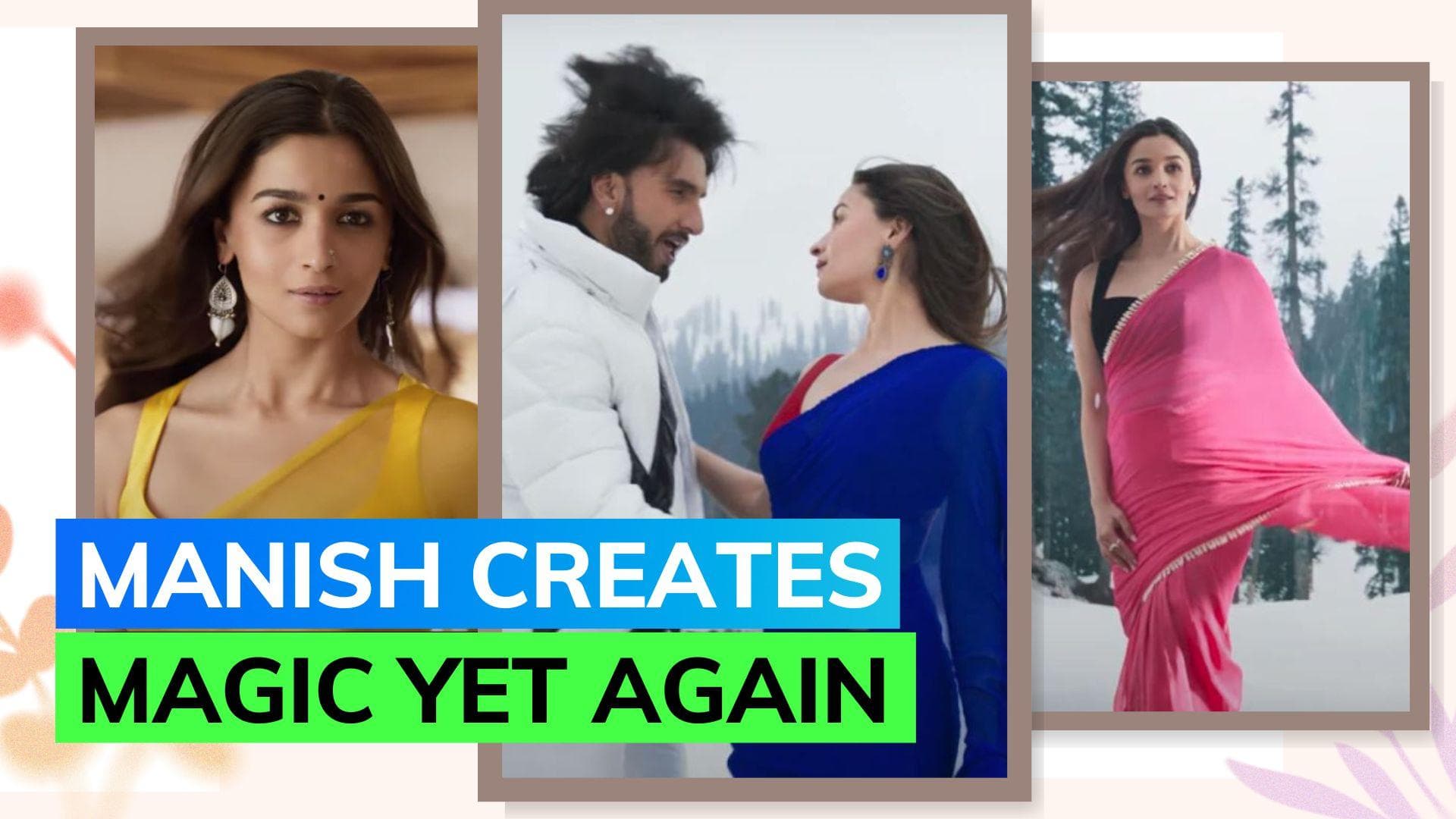 Alia Bhatt's sarees take the centerstage in Rocky Aur Rani Kii Prem Kahaani teaser