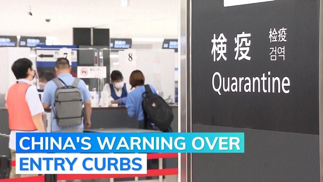 China lashes out at nations for imposing restrictions on arrivals from its country