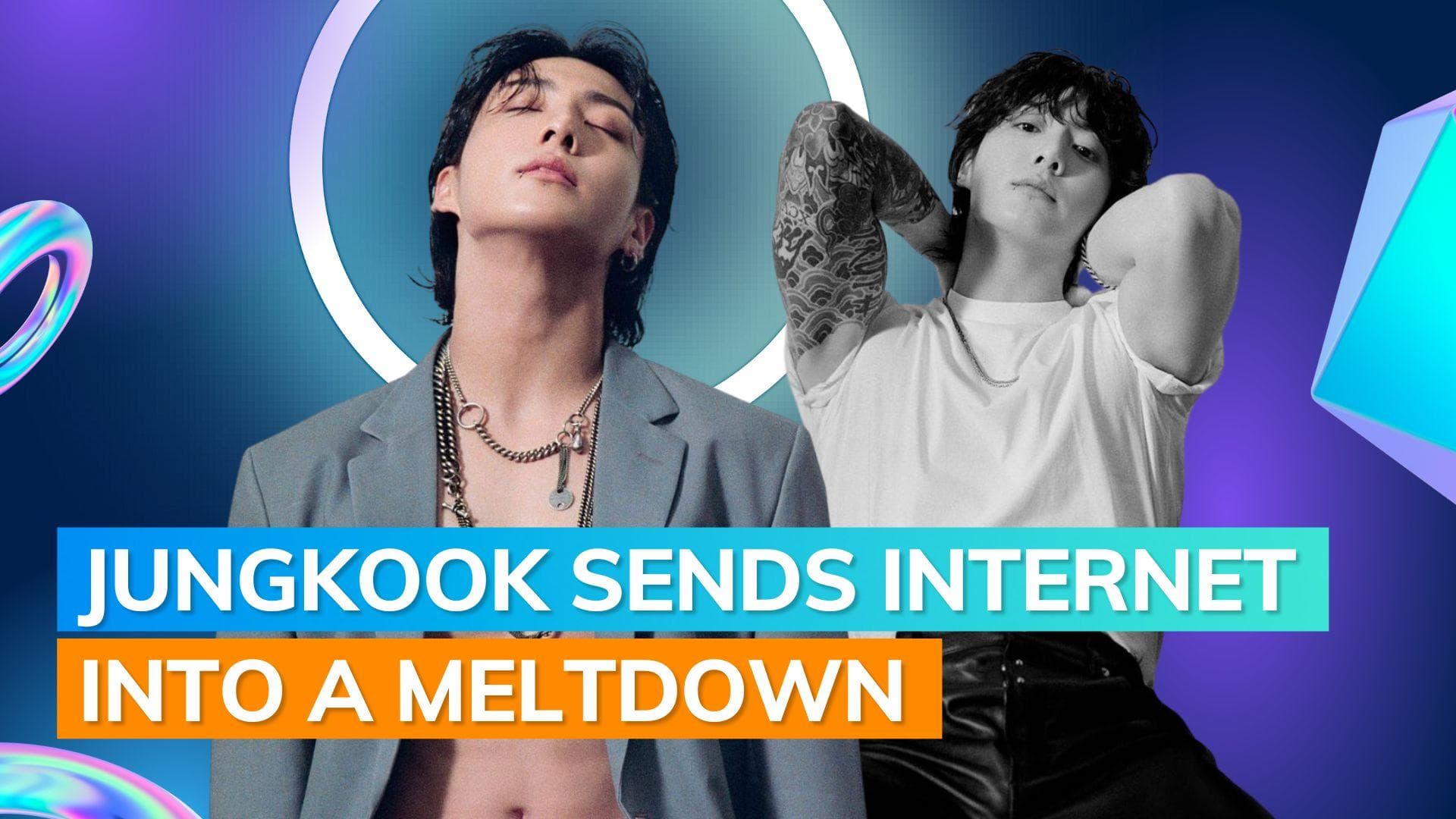 BTS’ Jungkook poses shirtless in ‘Seven’ concept pics; winks in new clip | Watch