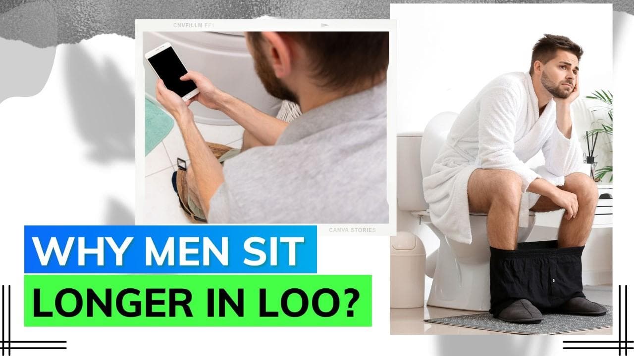 What makes men take so long in the washroom? Research has the answer!