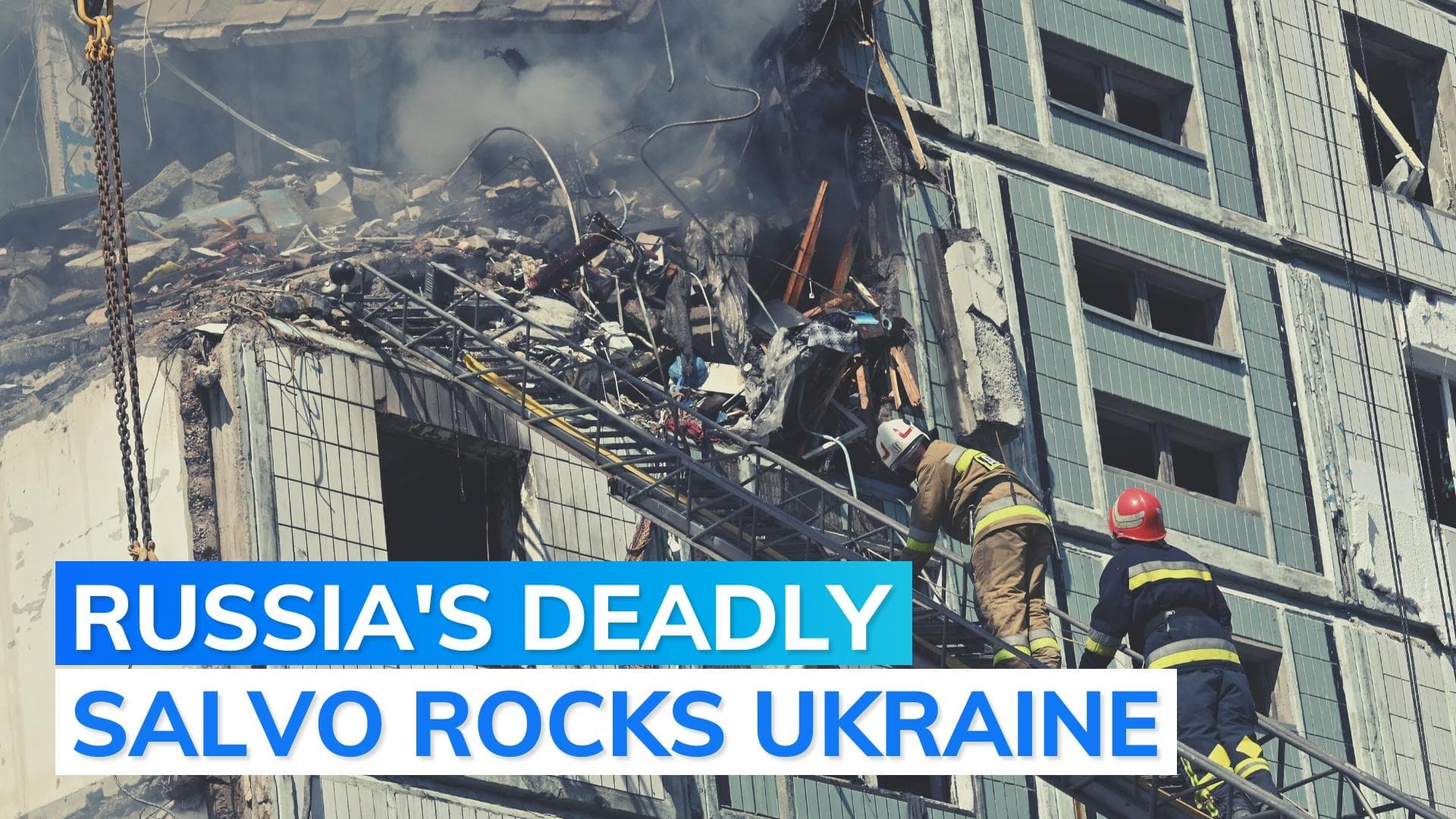 Russia strikes Ukraine in fresh offensive, 5 children among 26 people killed