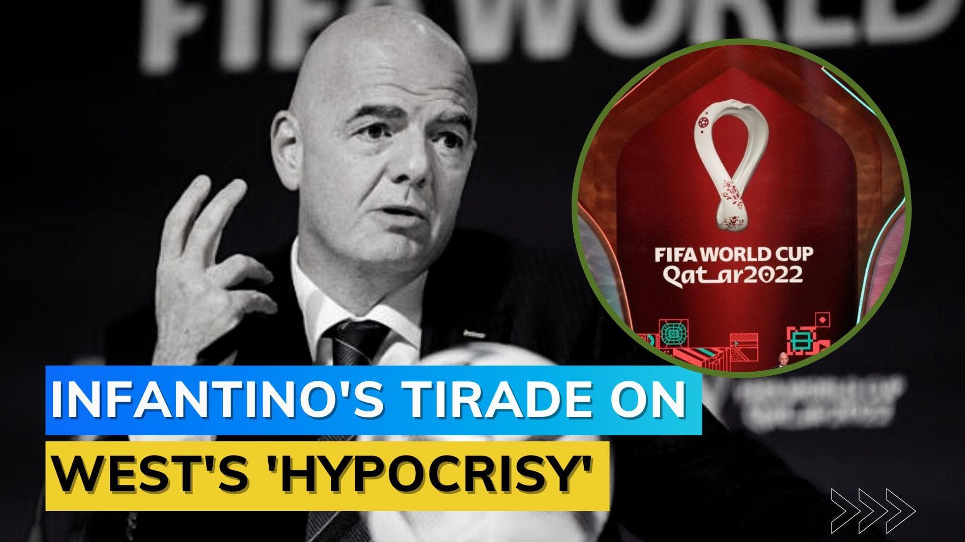 FIFA World Cup 2022: 'I feel gay, I feel woman', President Gianni Infantino calls out Qatar critics