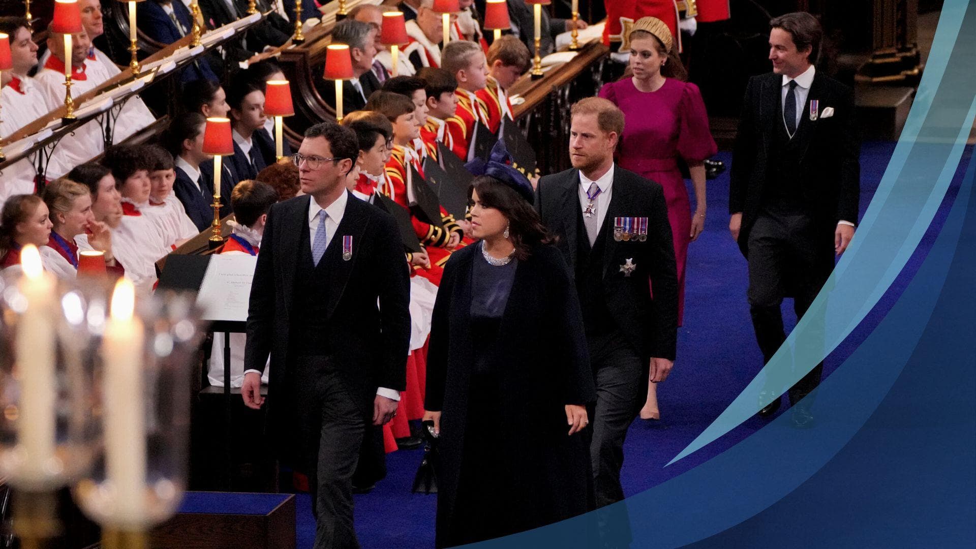 Watch: Prince Harry at Westminster Abbey for coronation of his father, King Charles