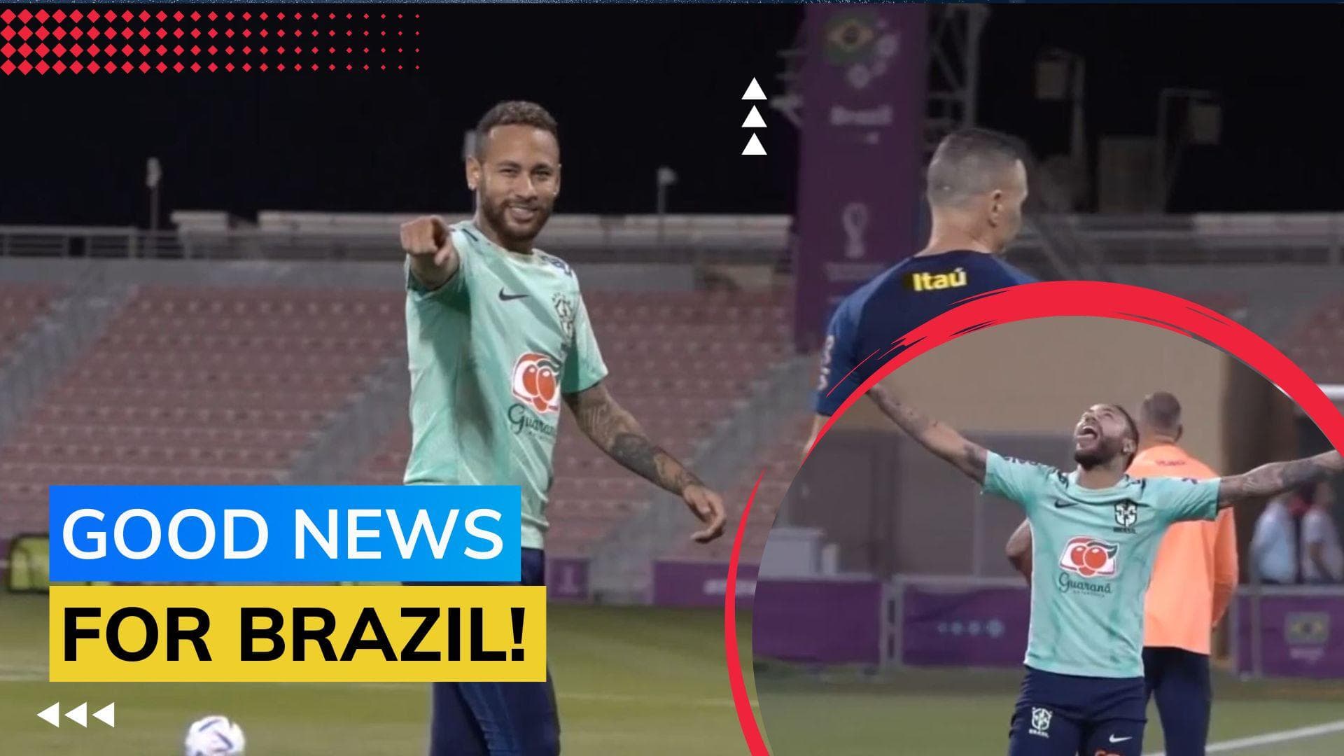 FIFA World Cup 2022: Brazil's star striker Neymar returns to training