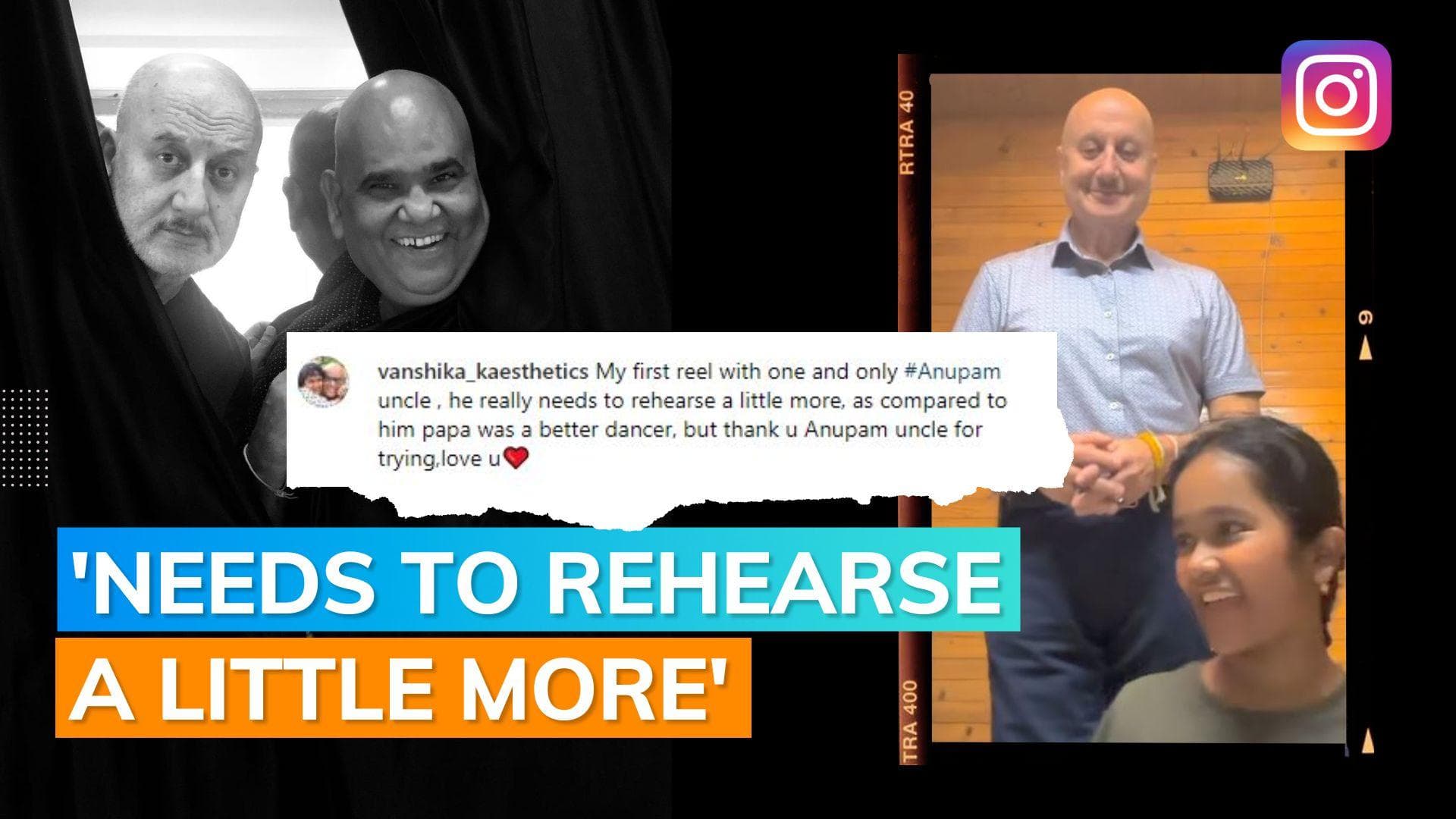 Satish Kaushik’s daughter Vanshika shares Instagram reel with Anupam Kher: ‘Papa was a better…’