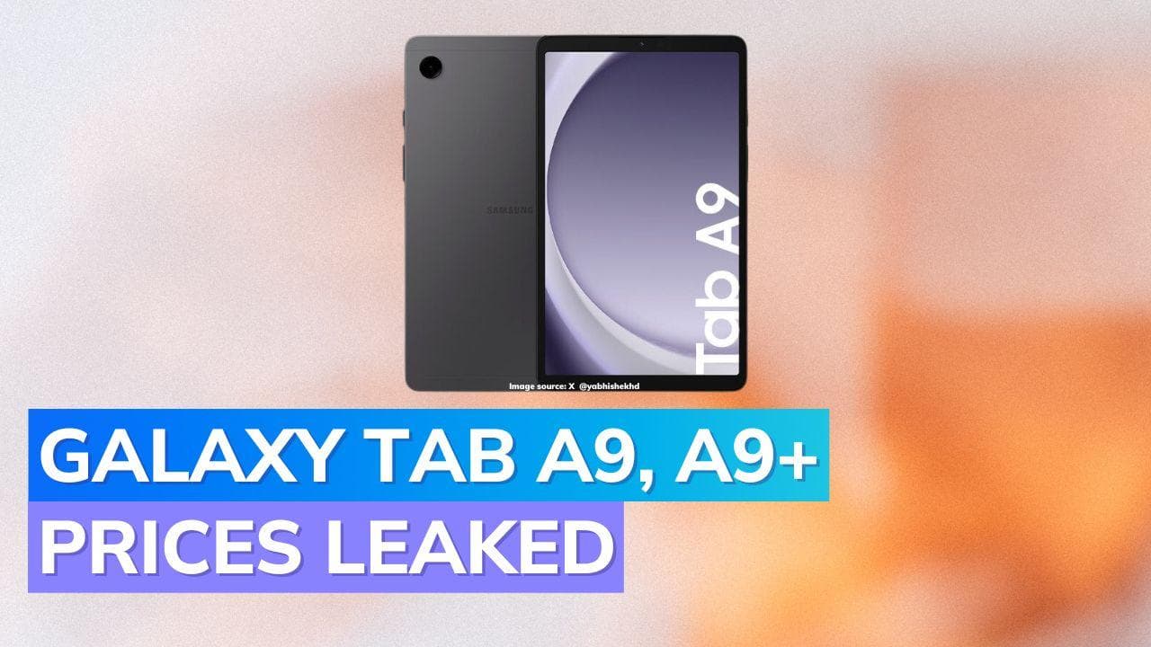 Samsung Galaxy Tab A9 and Galaxy Tab A9+ price in India leaked