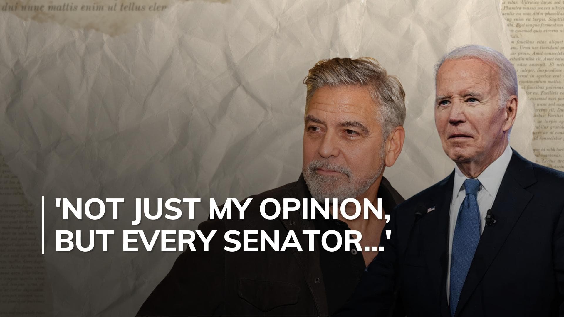 Democrats can't win presidency with Biden: George Clooney