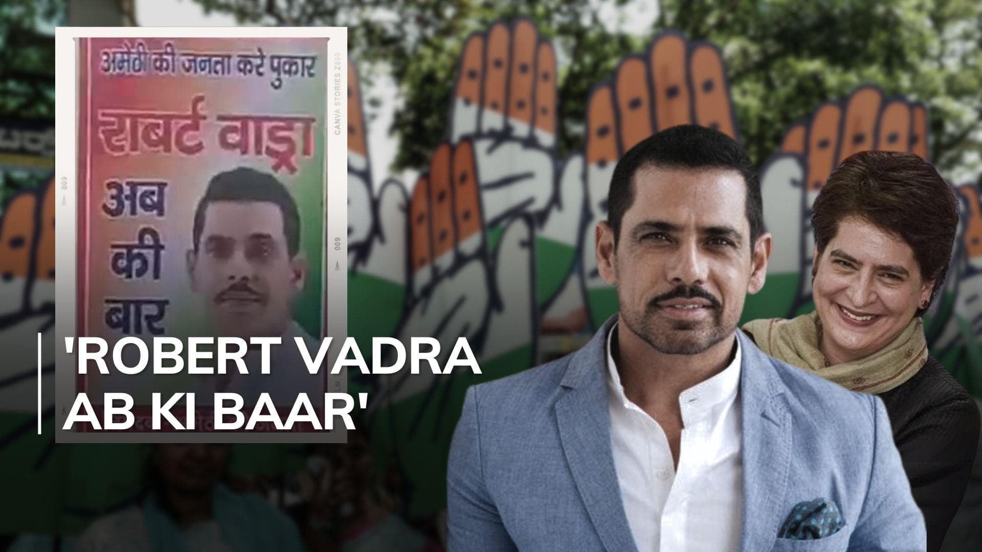 Robert Vadra posters spring up at Congress Amethi's office 