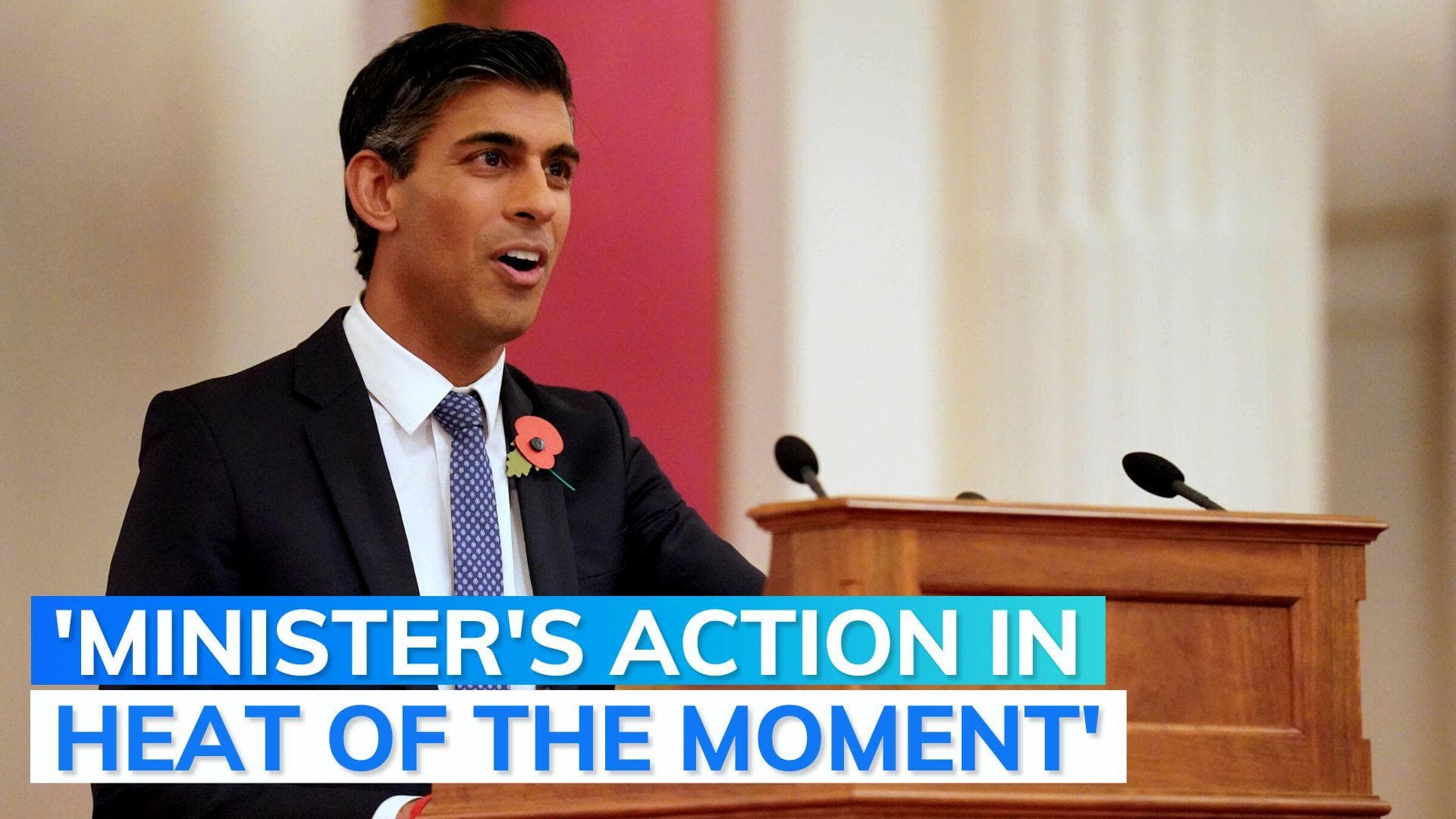 Rishi Sunak has 'faith in UK minister' accused of bullying colleague: report