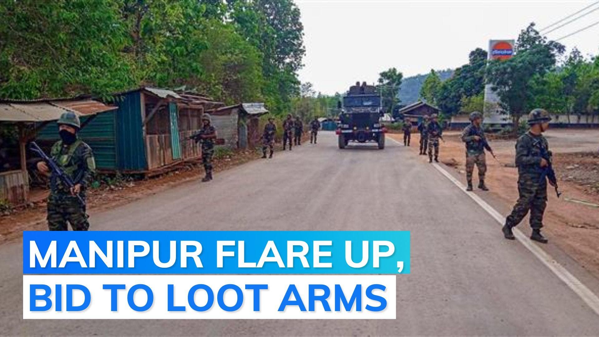 Manipur: crowd sets IRB personnel's house on fire after clash