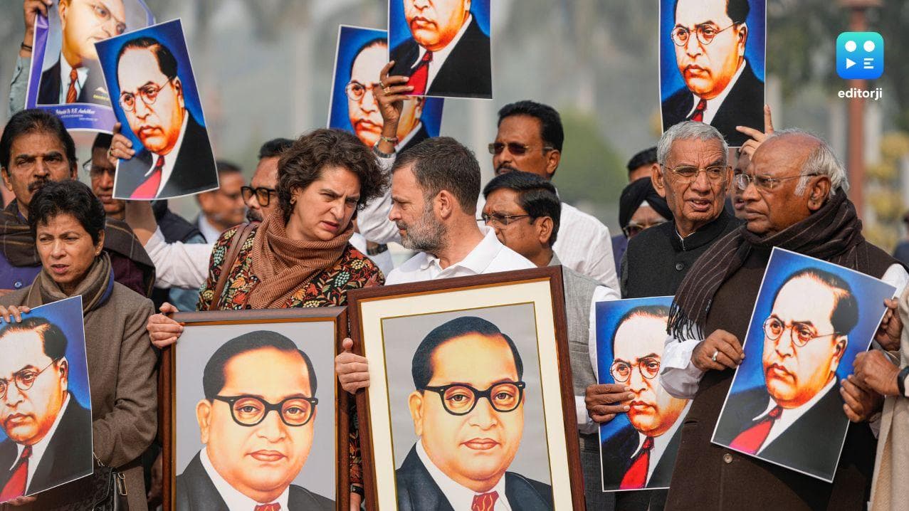 Congress demands resignation of Amit Shah over Ambedkar remarks