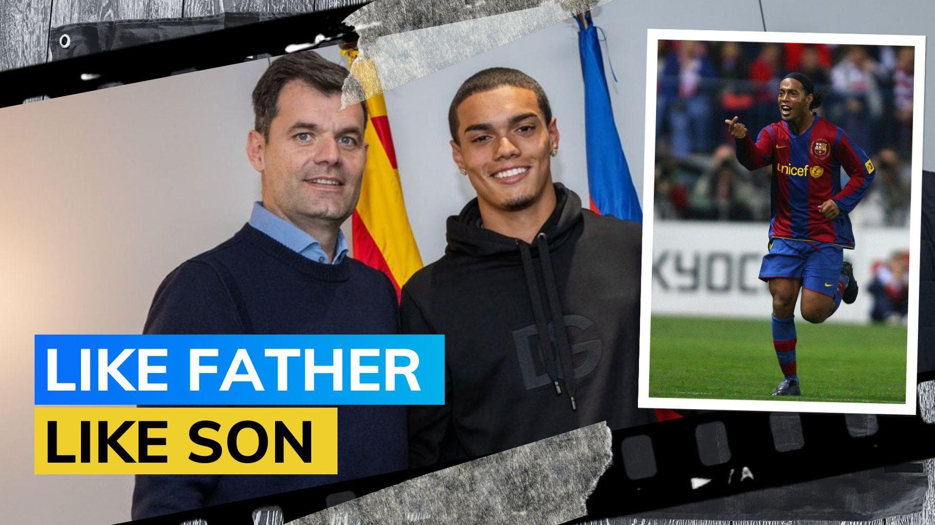 Ronaldinho's 18-year-old son Joao Mendes signs for Barcelona
