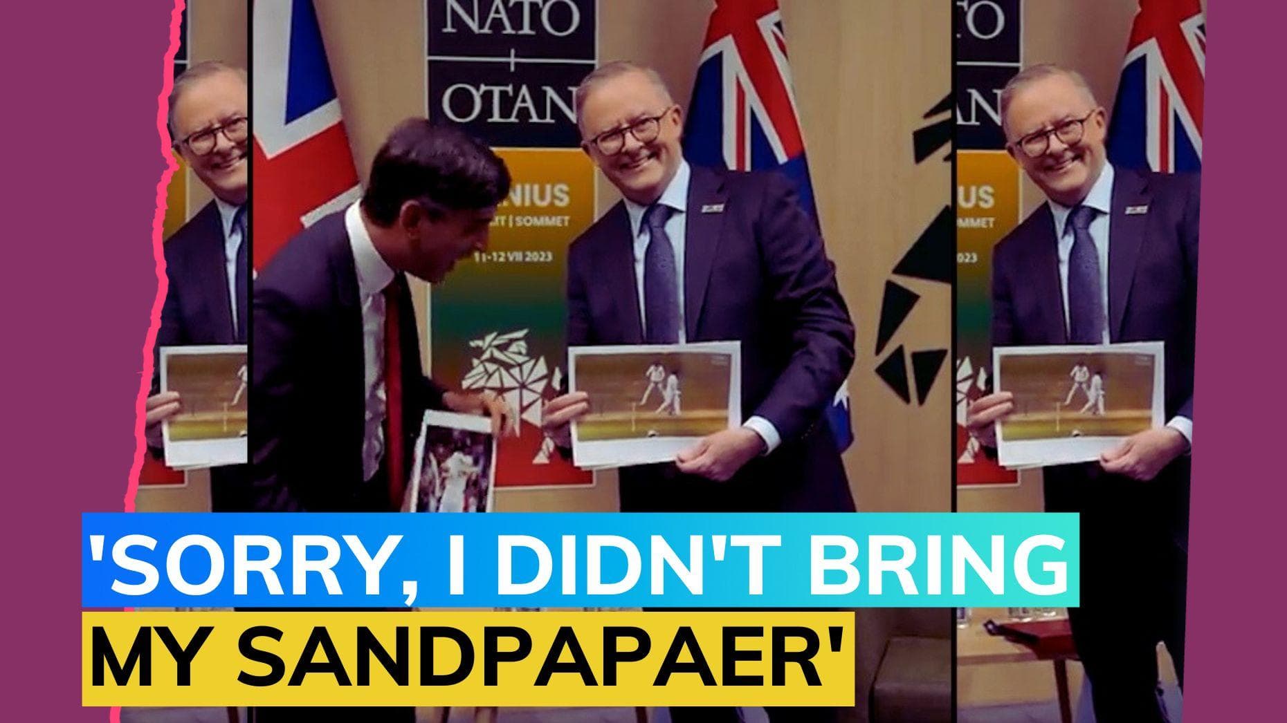 Watch! UK Prime Minister Rishi Sunak & Australian PM Anthony Albanese's Ashes banter | ENG vs AUS