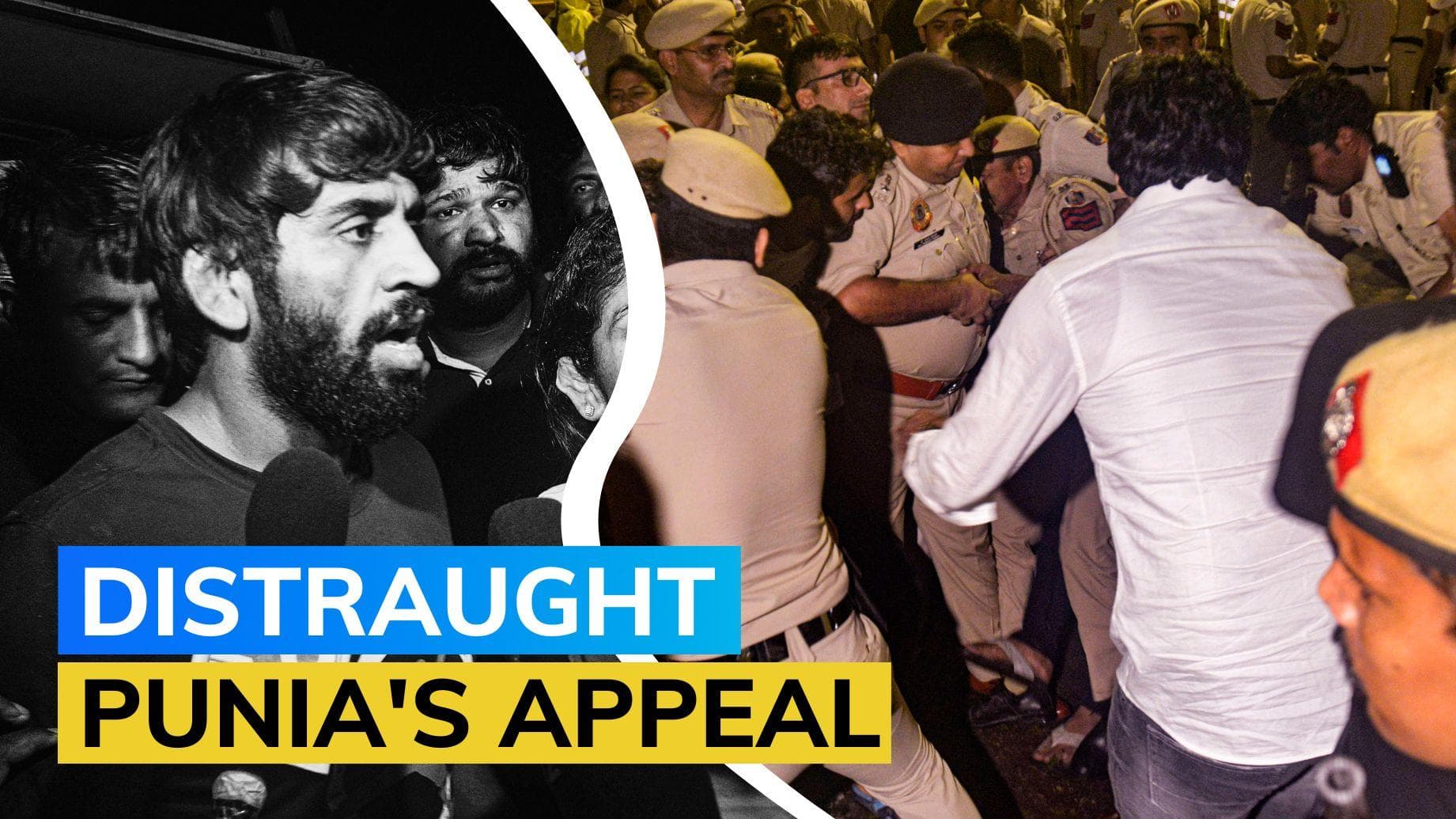 Wrestler Bajrang Punia urges supporters to reach Delhi after midnight scuffle